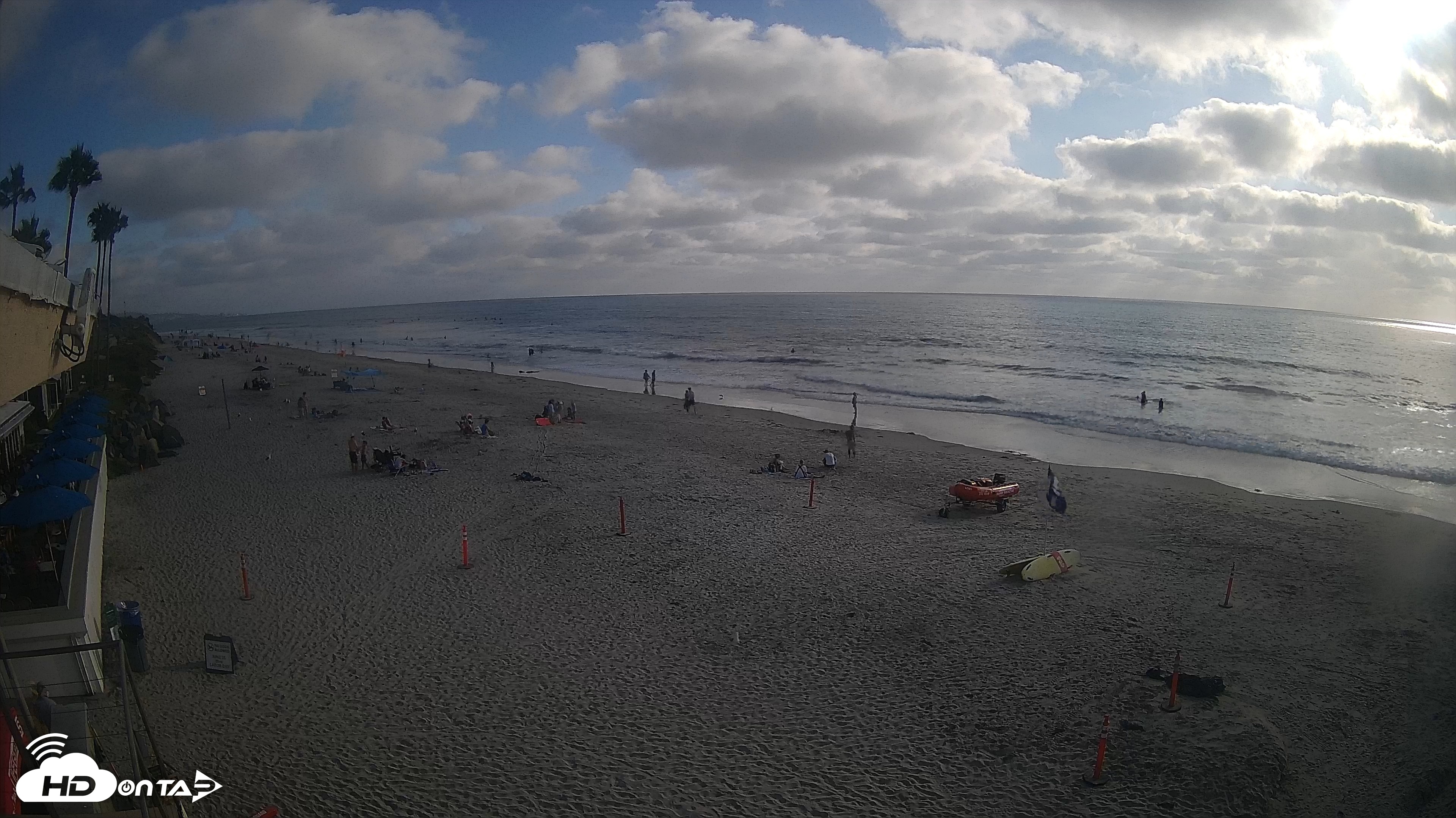 Snapshot of 17th St. Del Mar Beach - 4K SW Live Webcam taken Aug 12, 2026, 5:50pm PDT