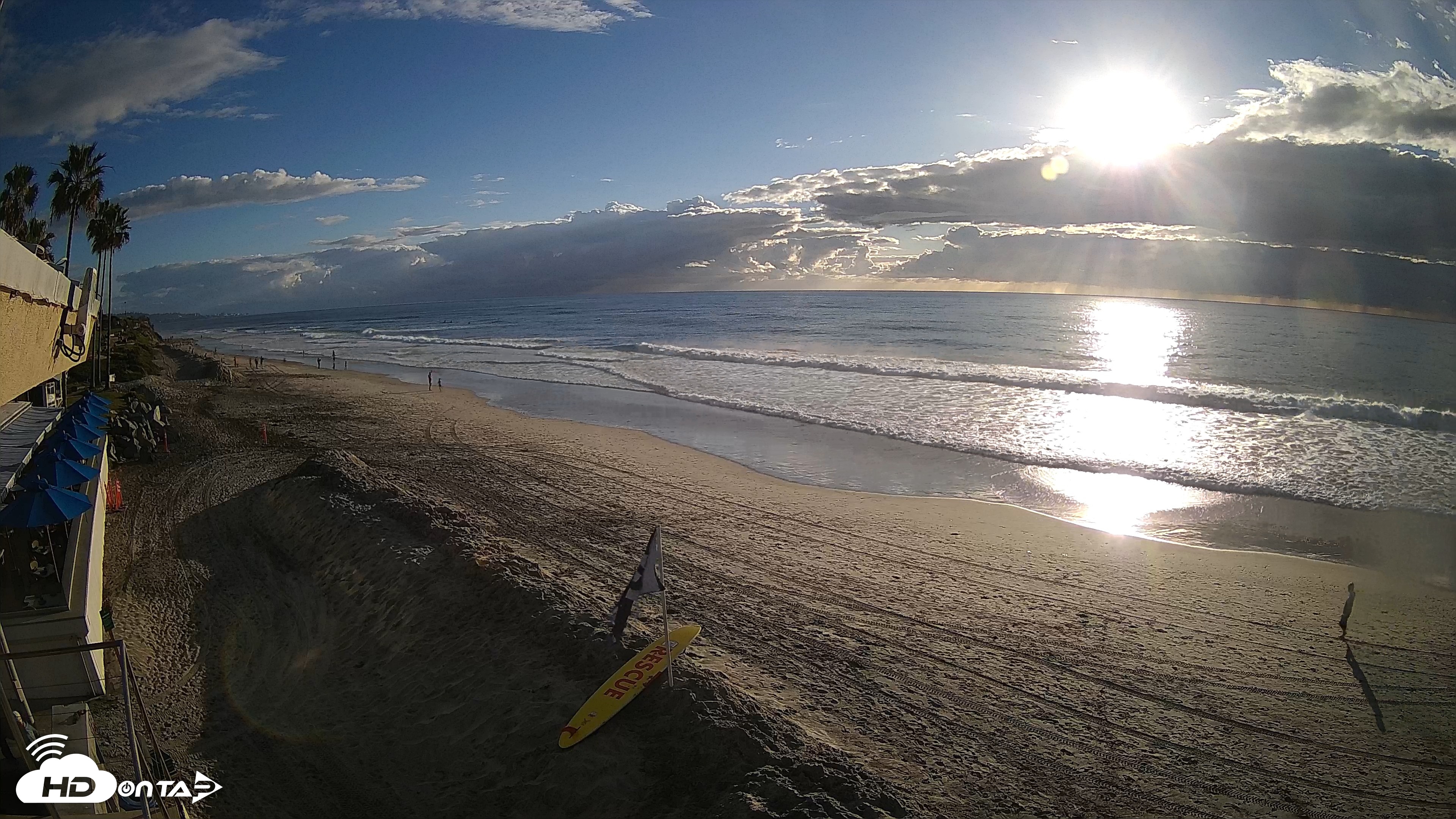 Snapshot of 17th St. Del Mar Beach - 4K SW Live Webcam taken Oct 23, 2026, 5:06pm PDT