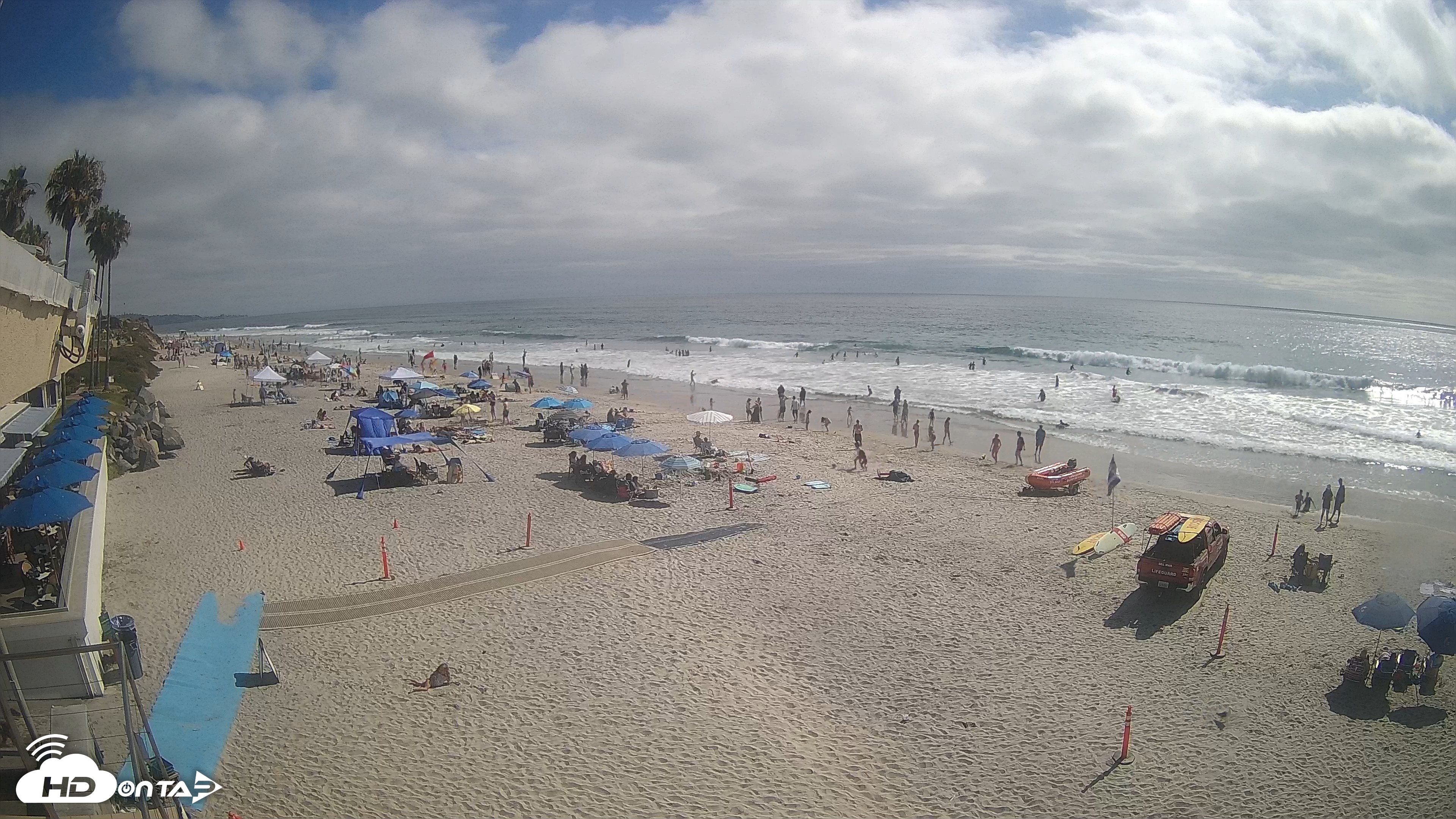 Snapshot of 17th St. Del Mar Beach - 4K SW Live Webcam taken Jun 27, 2026, 4:25pm PDT