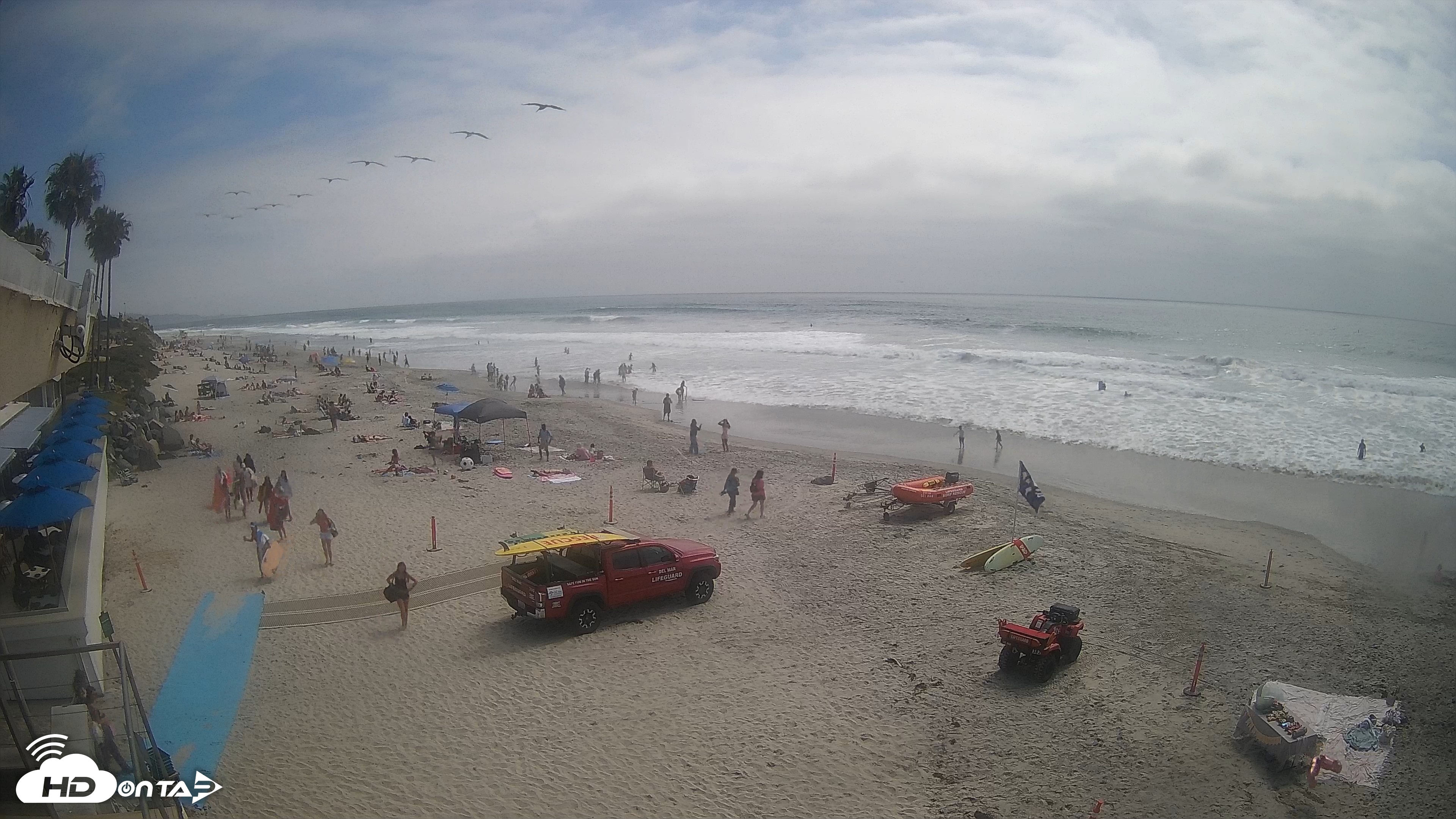 Snapshot of 17th St. Del Mar Beach - 4K SW Live Webcam taken Jun 5, 2026, 3:09pm PDT