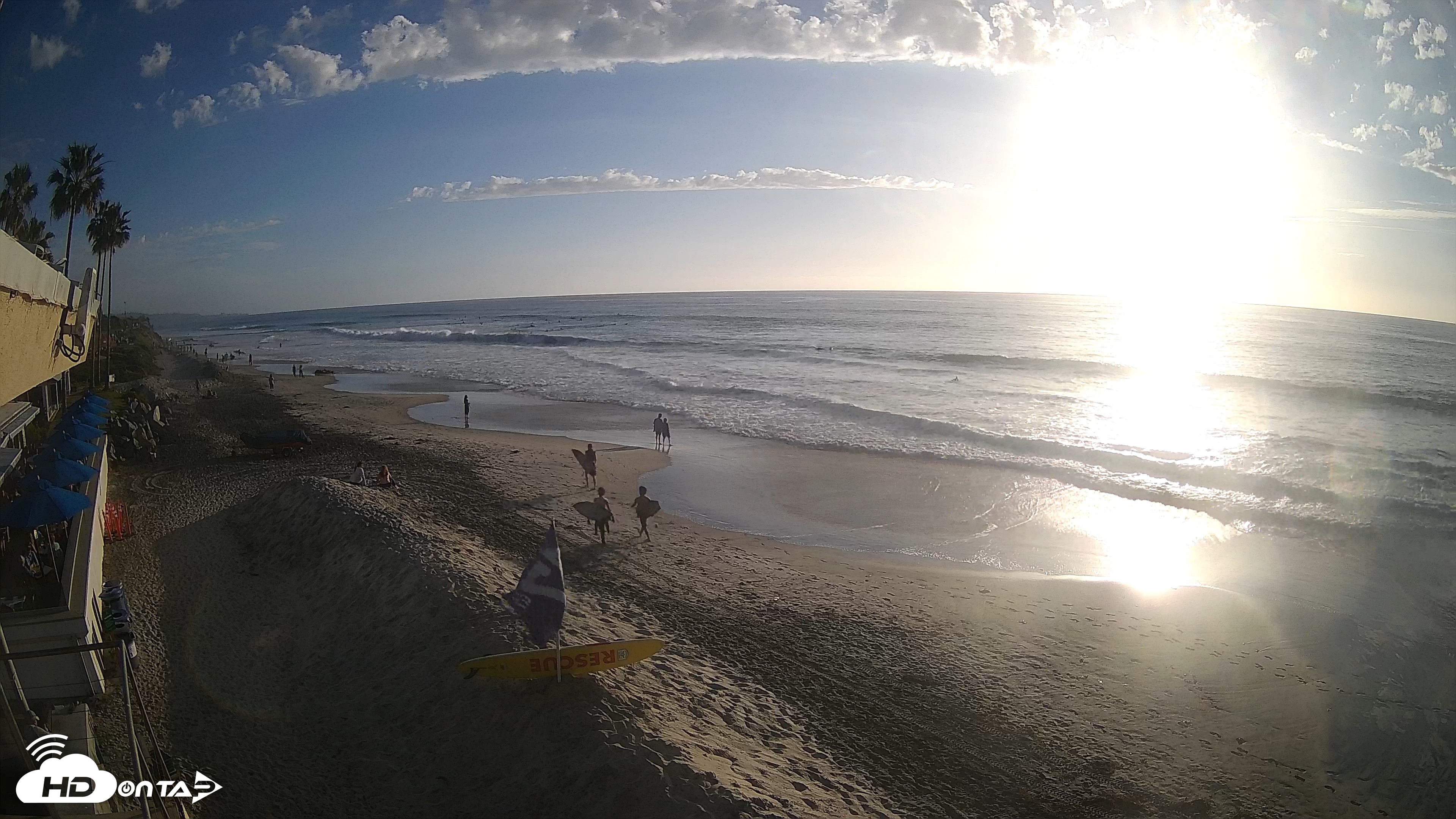 Snapshot of 17th St. Del Mar Beach - 4K SW Live Webcam taken Oct 20, 2026, 5:17pm PDT