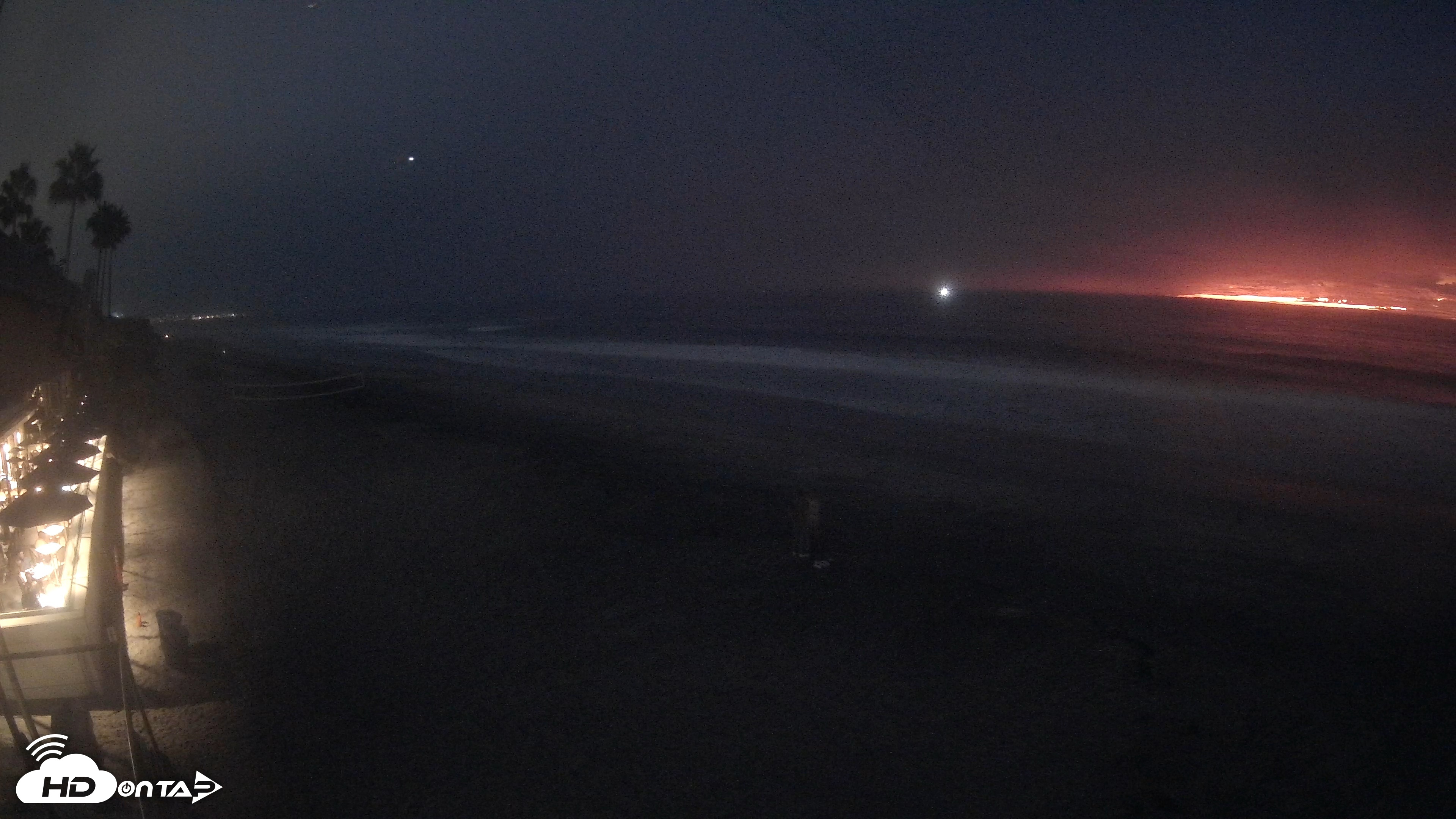 Snapshot of 17th St. Del Mar Beach - 4K SW Live Webcam taken Sep 27, 2026, 7:13pm PDT