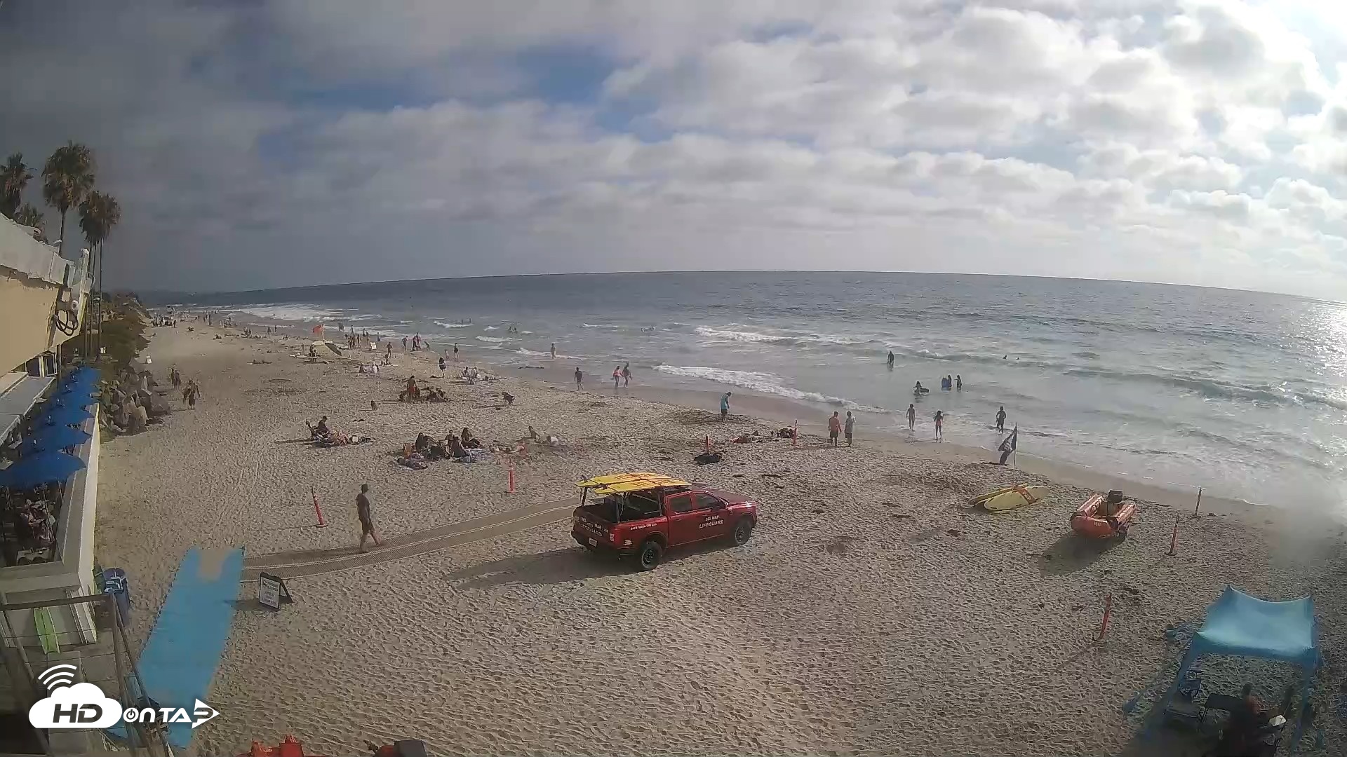 Snapshot of 17th St. Del Mar Beach - 4K SW Live Webcam taken Jun 25, 2026, 5:36pm PDT