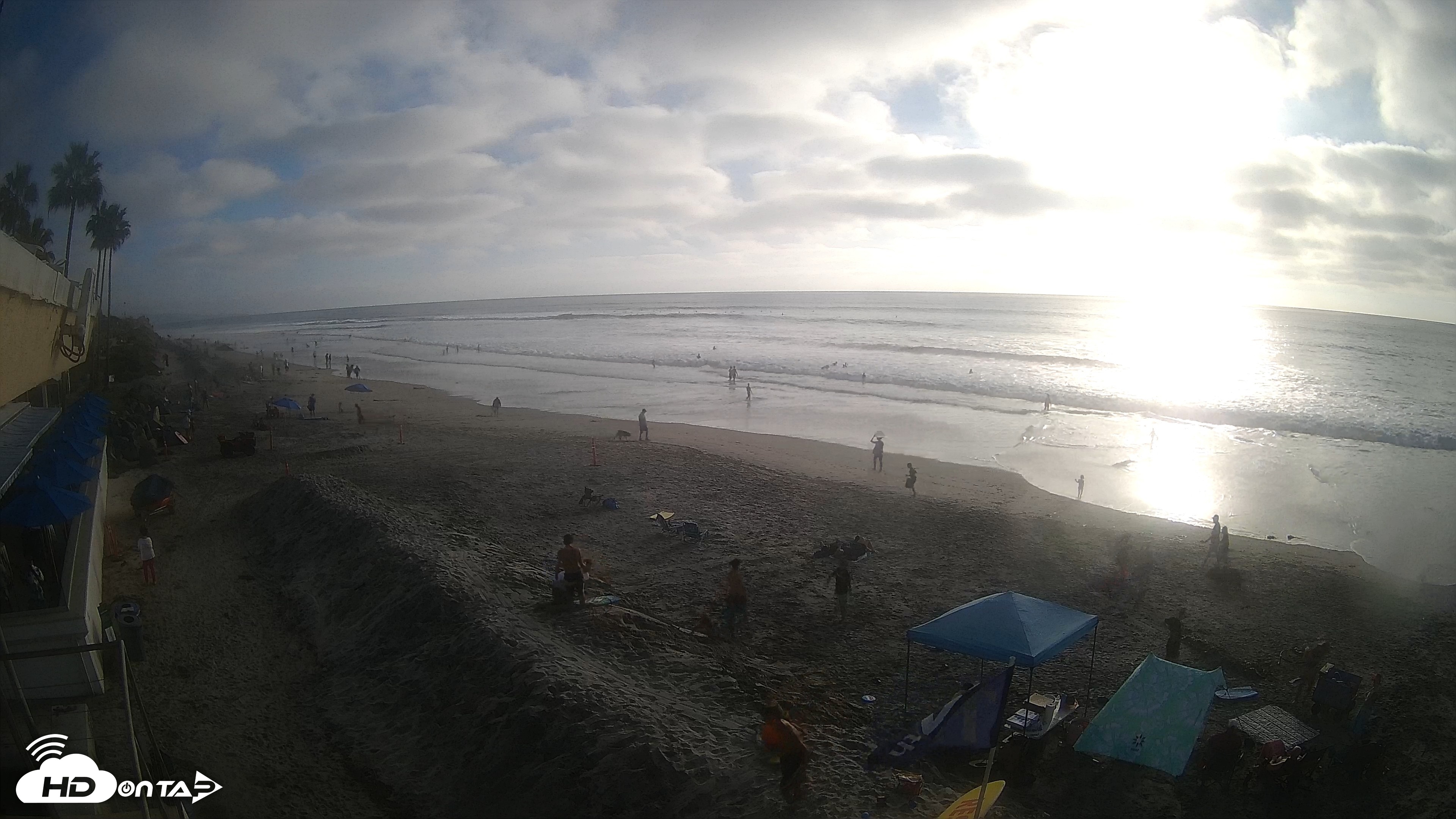 Snapshot of 17th St. Del Mar Beach - 4K SW Live Webcam taken Oct 9, 2026, 5:09pm PDT