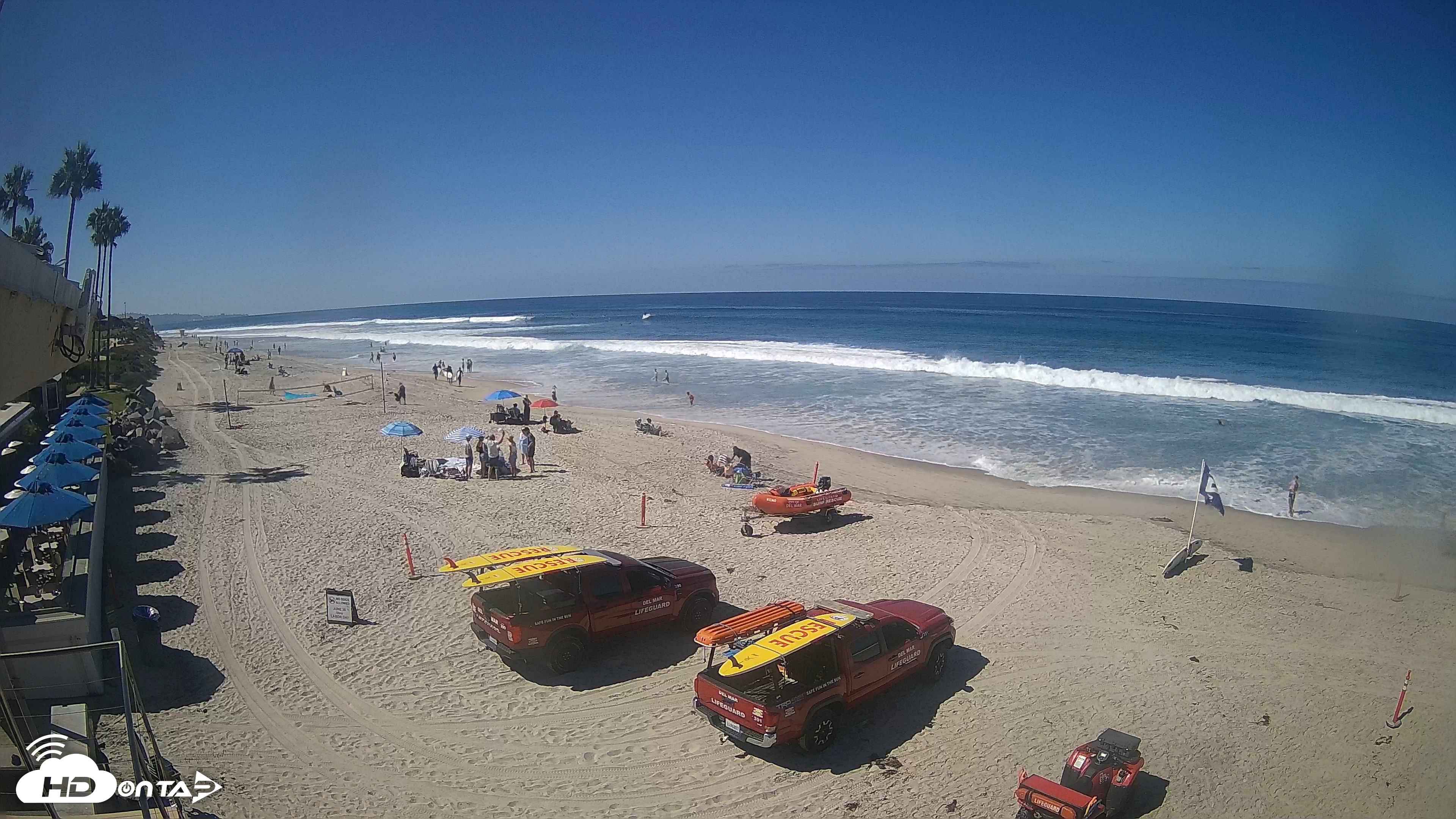 Snapshot of 17th St. Del Mar Beach - 4K SW Live Webcam taken Sep 4, 2026, 10:34am PDT