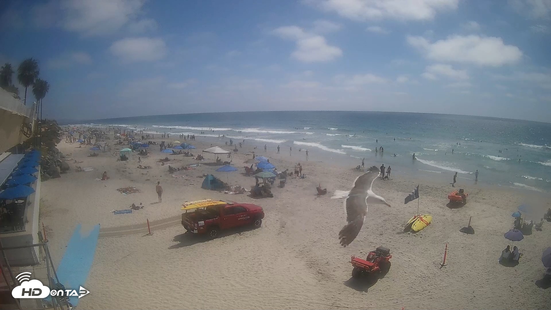 Snapshot of 17th St. Del Mar Beach - 4K SW Live Webcam taken Jun 12, 2026, 3:00pm PDT