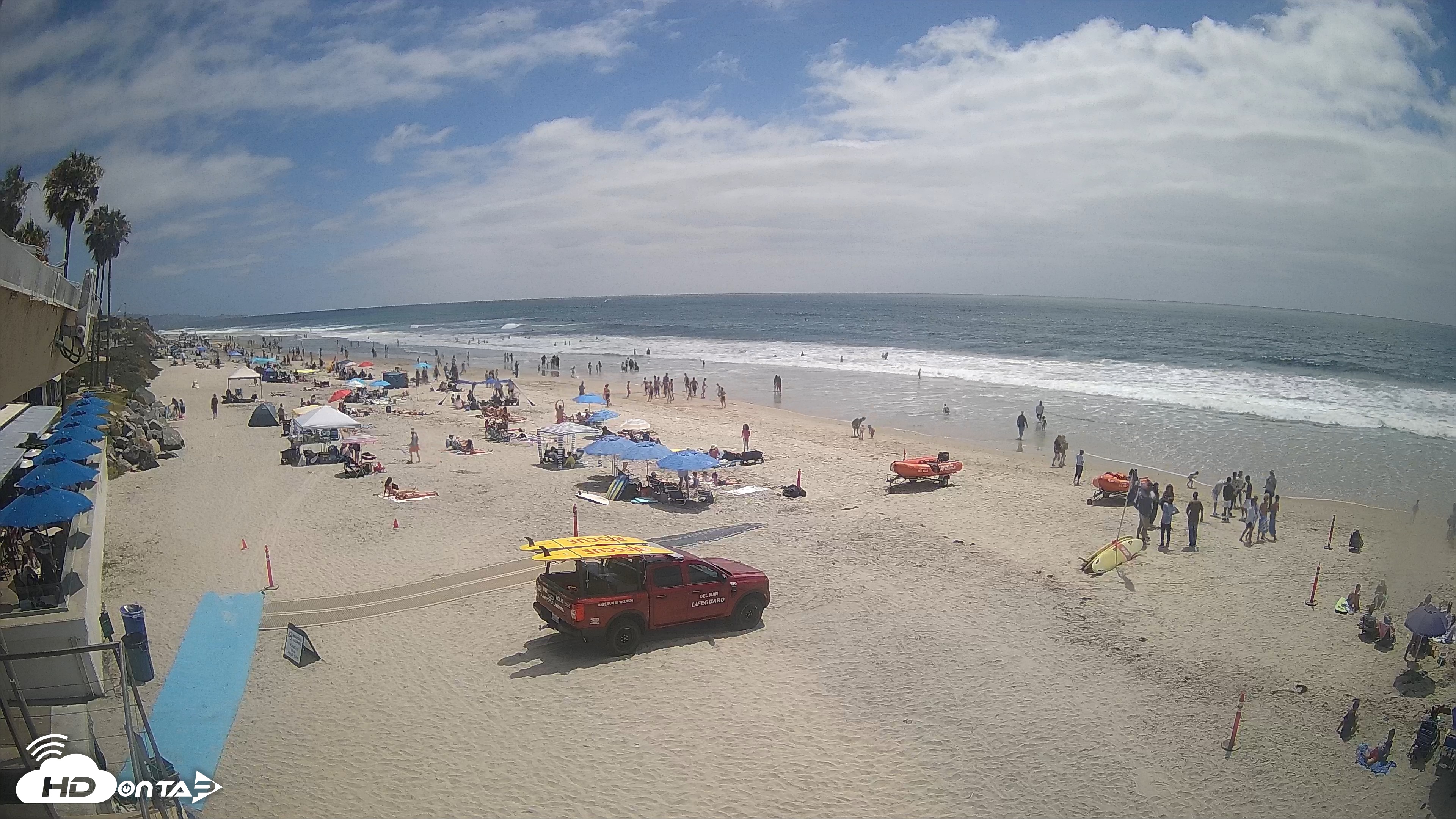 Snapshot of 17th St. Del Mar Beach - 4K SW Live Webcam taken Jun 28, 2026, 2:29pm PDT