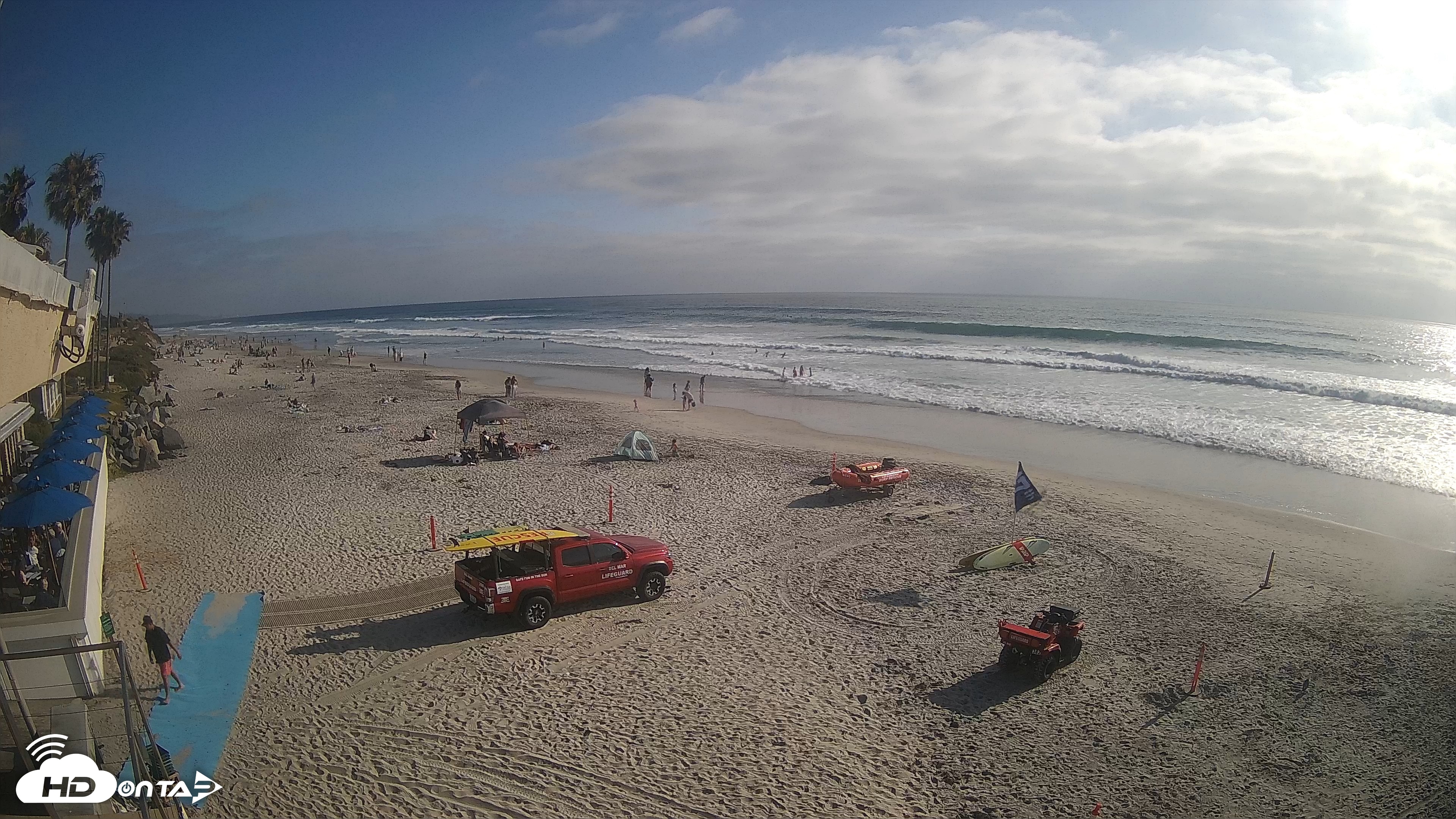 Snapshot of 17th St. Del Mar Beach - 4K SW Live Webcam taken Jun 5, 2026, 5:37pm PDT
