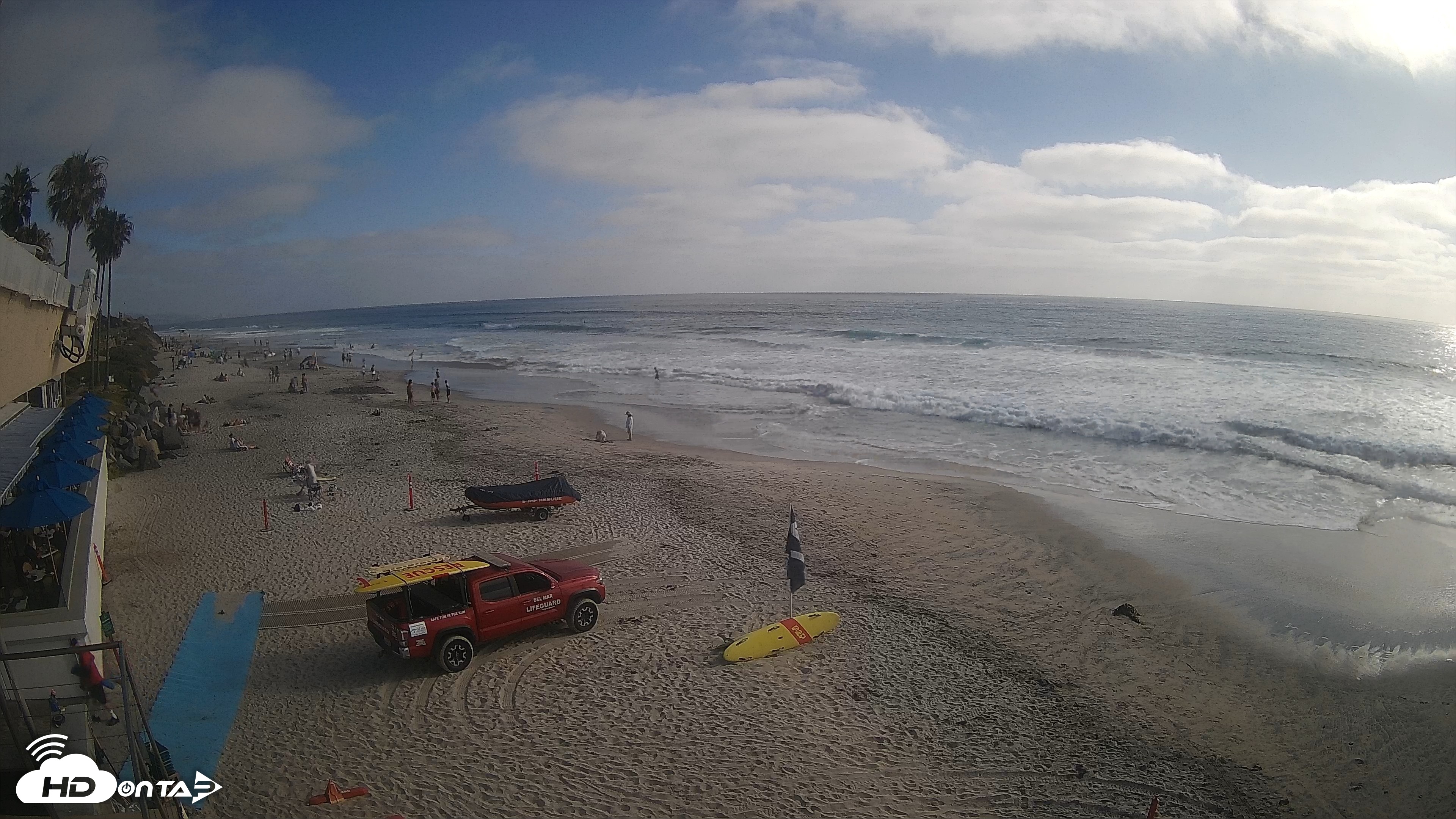 Snapshot of 17th St. Del Mar Beach - 4K SW Live Webcam taken Jun 9, 2026, 5:39pm PDT