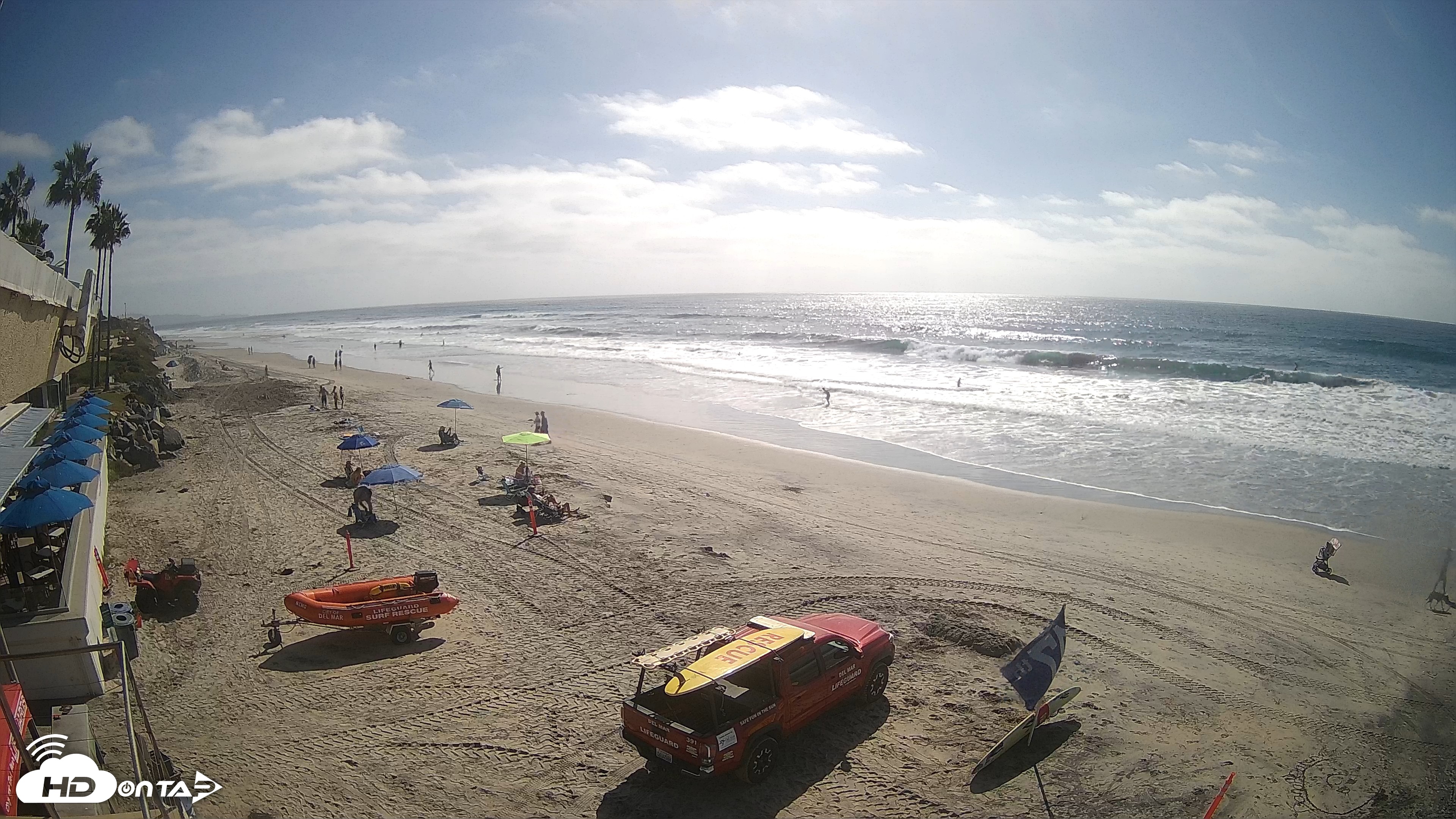 Snapshot of 17th St. Del Mar Beach - 4K SW Live Webcam taken Sep 29, 2026, 3:08pm PDT