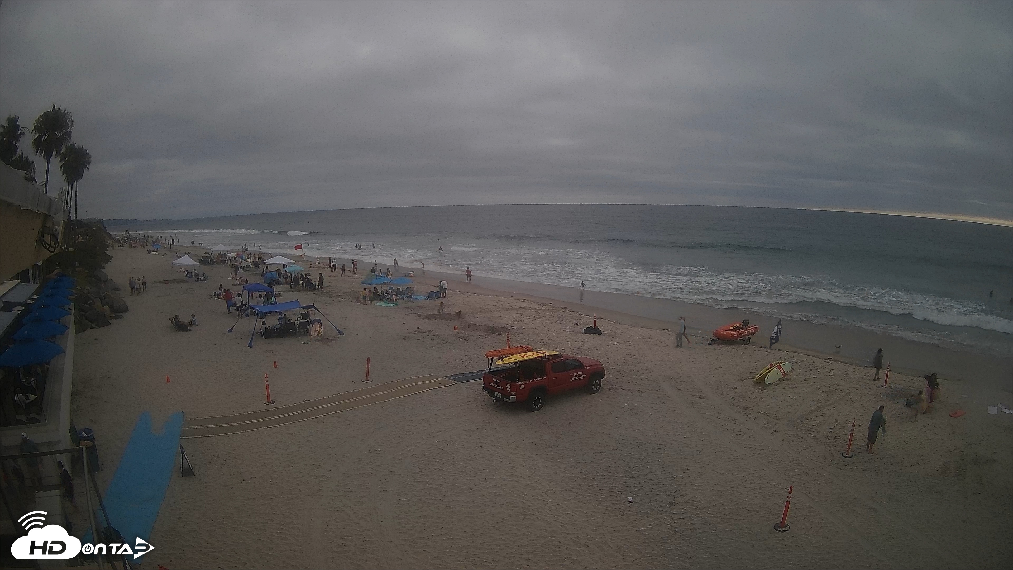 Snapshot of 17th St. Del Mar Beach - 4K SW Live Webcam taken Jun 27, 2026, 5:27pm PDT