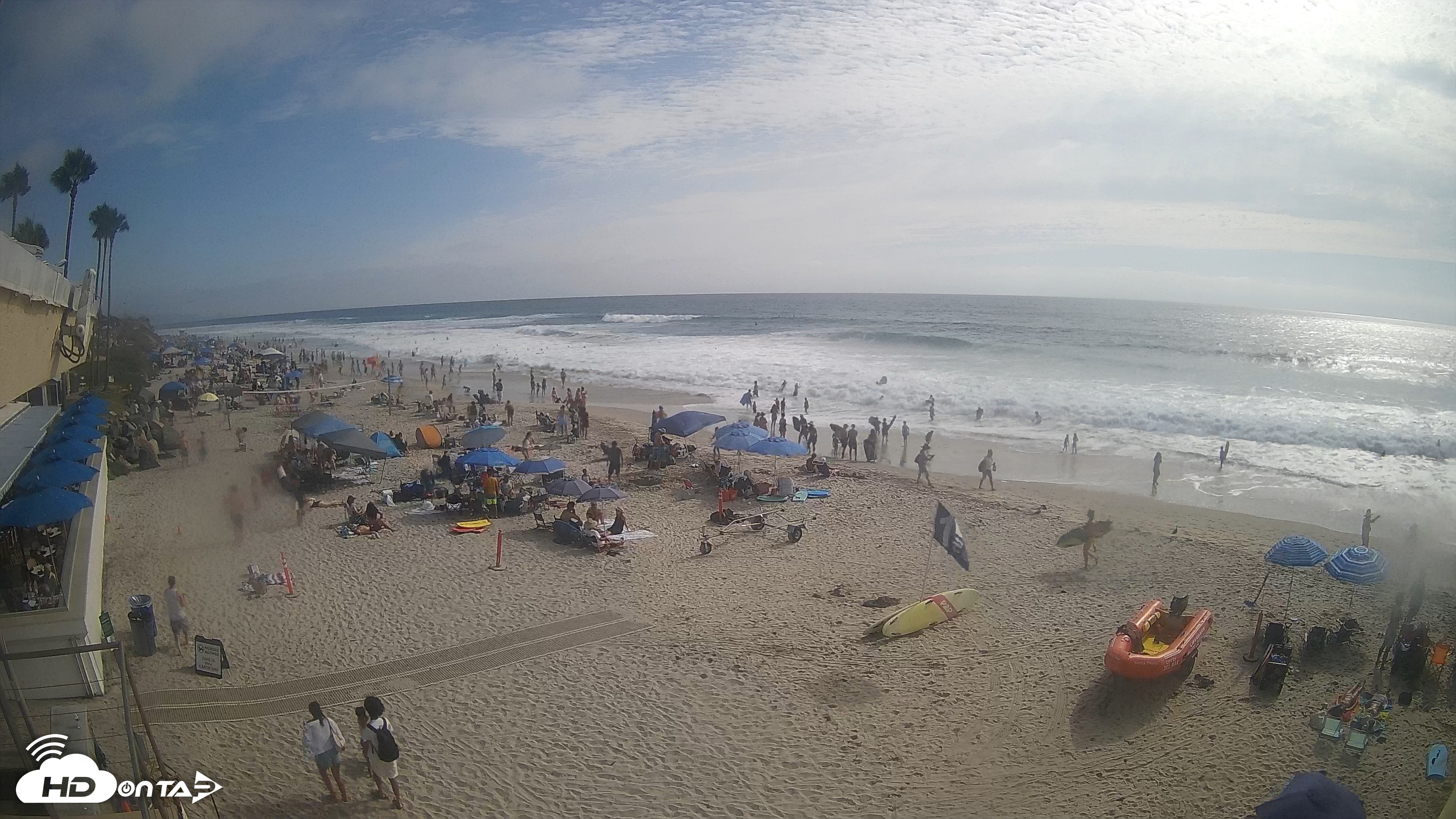 Snapshot of 17th St. Del Mar Beach - 4K SW Live Webcam taken Jul 25, 2026, 4:48pm PDT