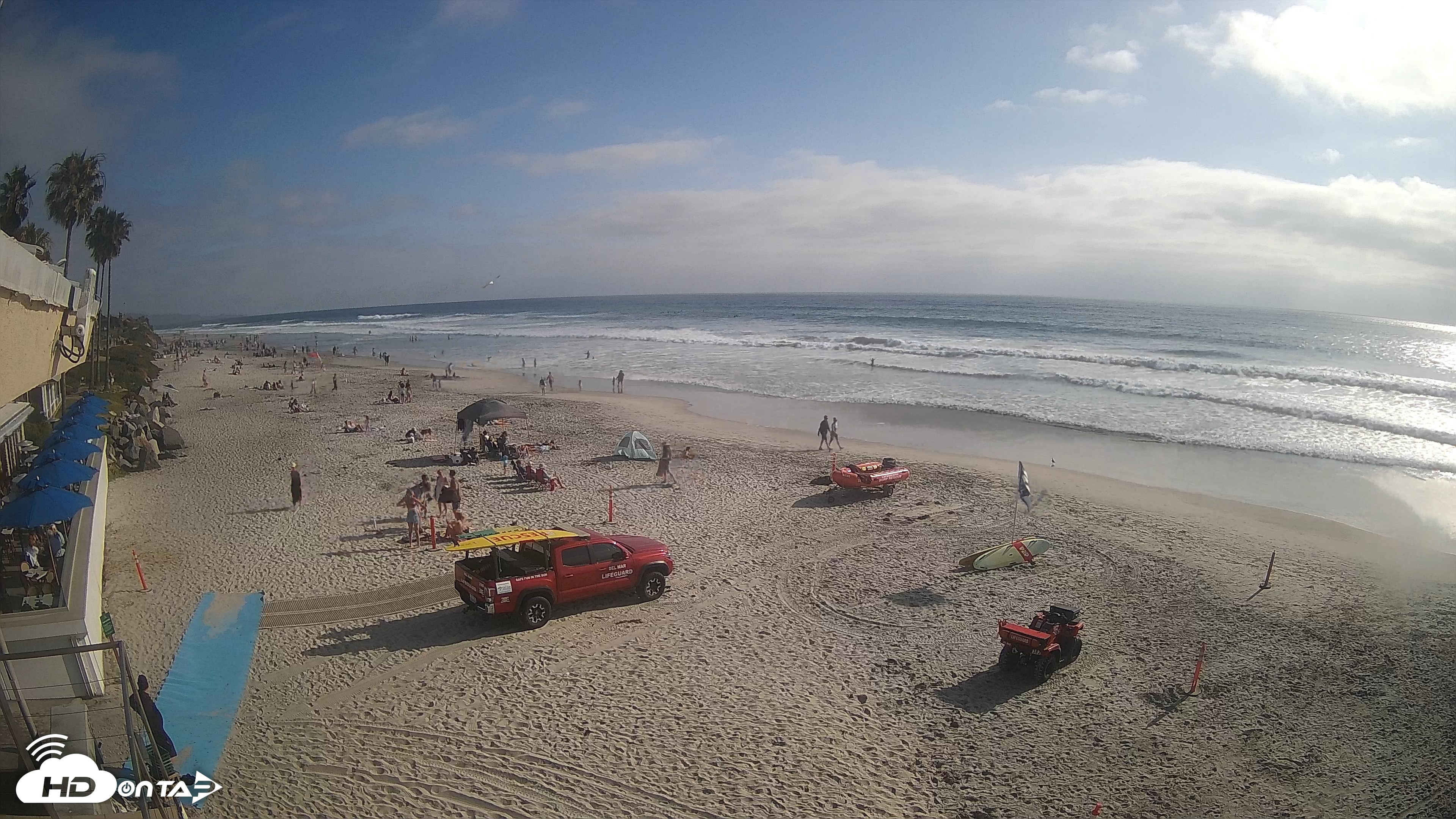 Snapshot of 17th St. Del Mar Beach - 4K SW Live Webcam taken Jun 5, 2026, 5:26pm PDT