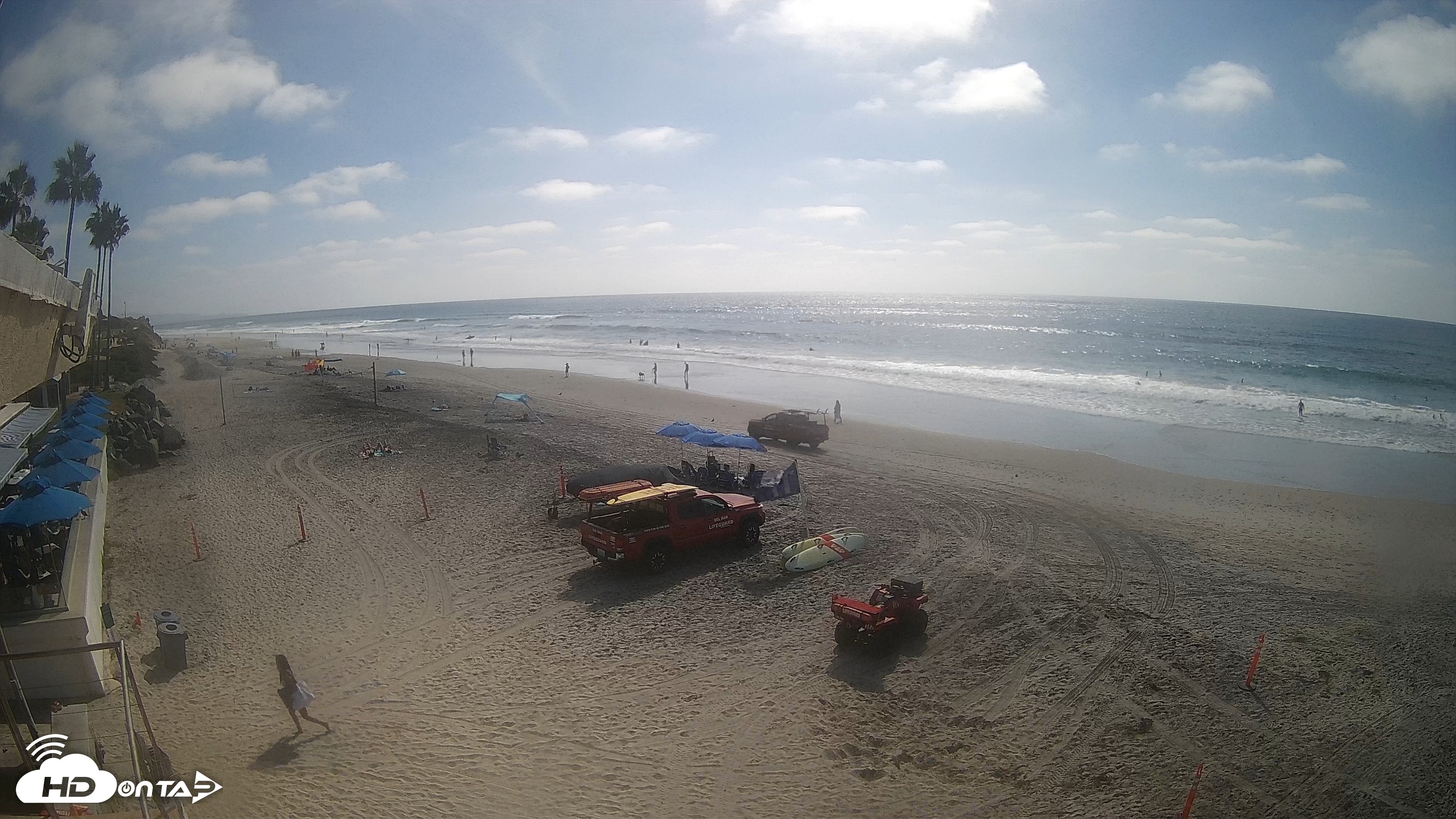 Snapshot of 17th St. Del Mar Beach - 4K SW Live Webcam taken Sep 25, 2026, 2:54pm PDT