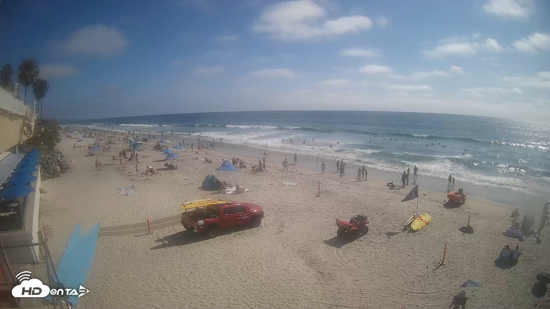 Snapshot of 17th St. Del Mar Beach - 4K SW Live Webcam taken Jun 12, 2026, 4:16pm PDT