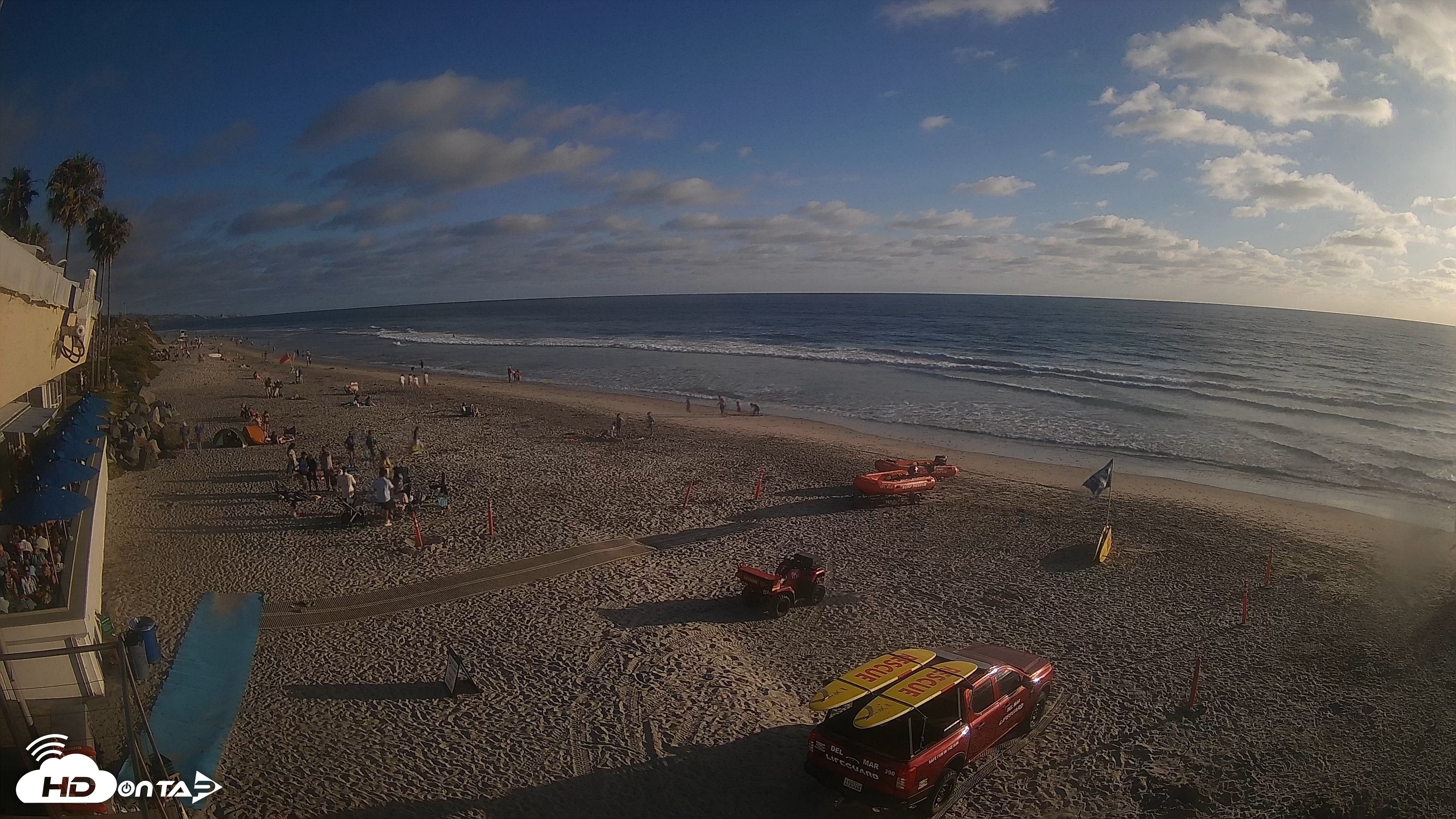 Snapshot of 17th St. Del Mar Beach - 4K SW Live Webcam taken Jun 20, 2026, 6:58pm PDT