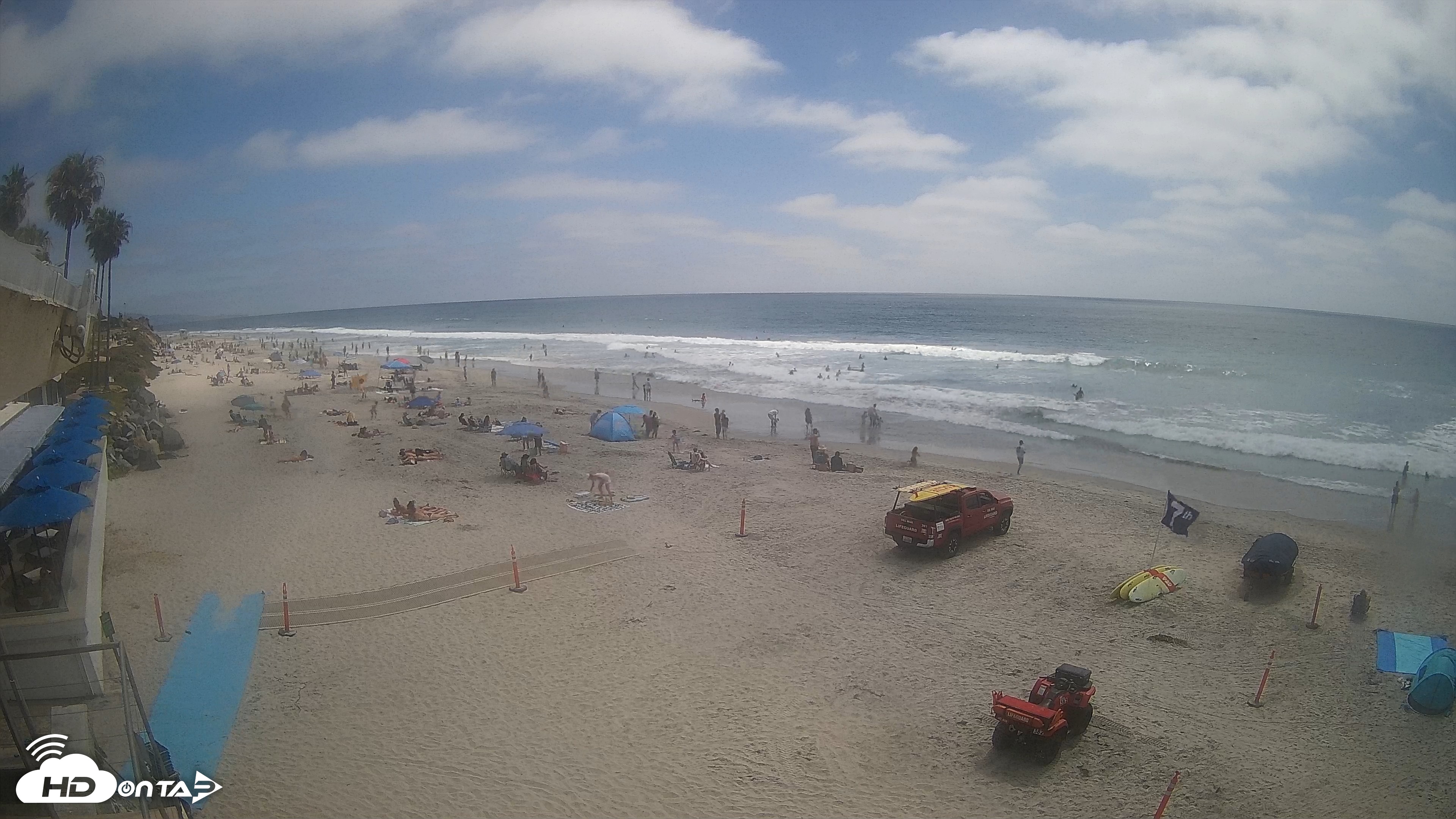 Snapshot of 17th St. Del Mar Beach - 4K SW Live Webcam taken Jun 10, 2026, 2:49pm PDT