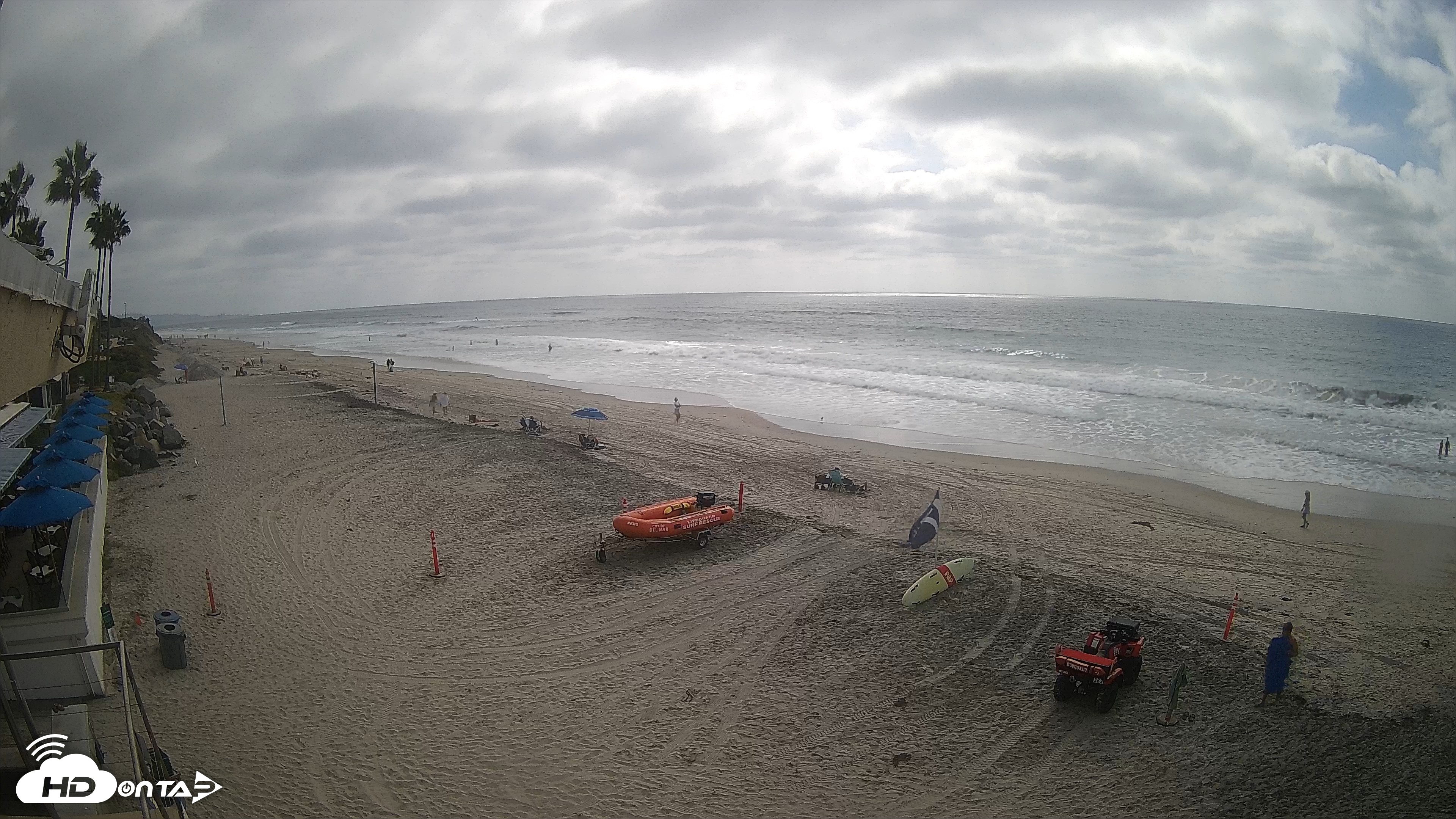 Snapshot of 17th St. Del Mar Beach - 4K SW Live Webcam taken Sep 23, 2026, 3:10pm PDT