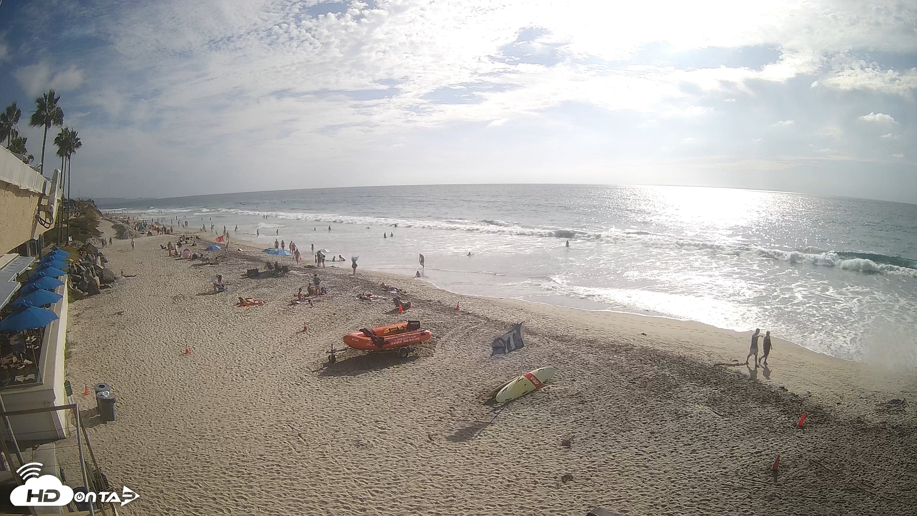 Snapshot of 17th St. Del Mar Beach - 4K SW Live Webcam taken Sep 20, 2026, 4:05pm PDT
