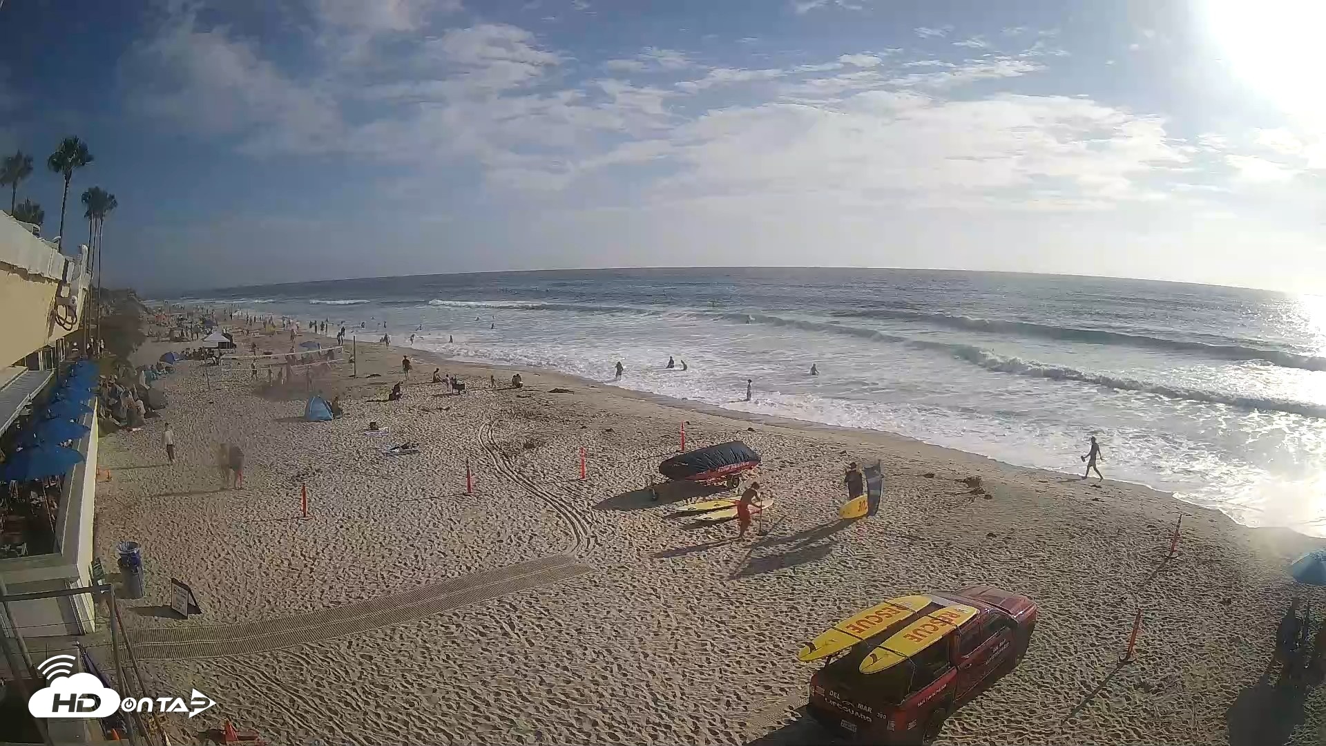 Snapshot of 17th St. Del Mar Beach - 4K SW Live Webcam taken Jul 24, 2026, 5:52pm PDT