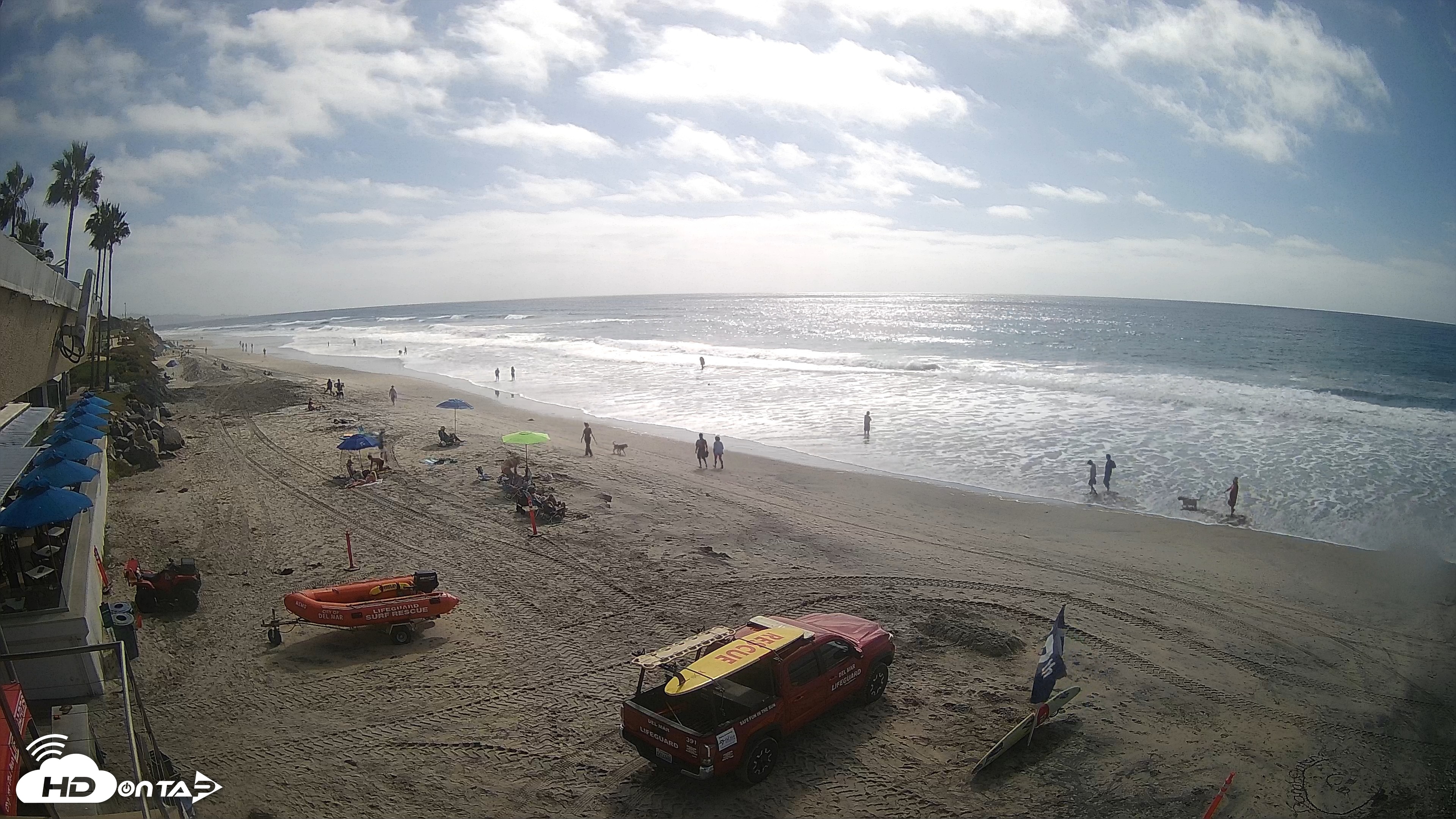 Snapshot of 17th St. Del Mar Beach - 4K SW Live Webcam taken Sep 29, 2026, 2:51pm PDT