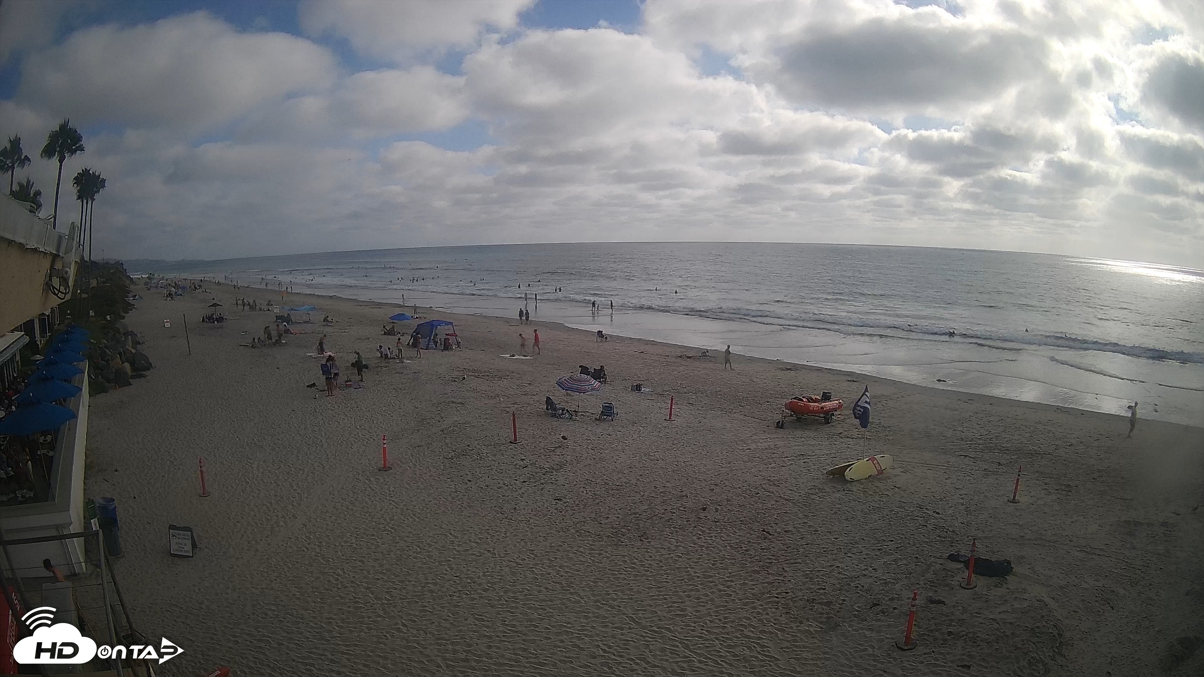 Snapshot of 17th St. Del Mar Beach - 4K SW Live Webcam taken Aug 12, 2026, 5:15pm PDT