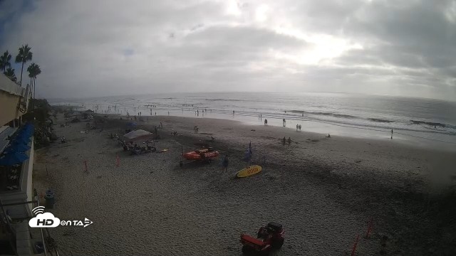 Snapshot of 17th St. Del Mar Beach - 4K SW Live Webcam taken Sep 12, 2026, 4:26pm PDT