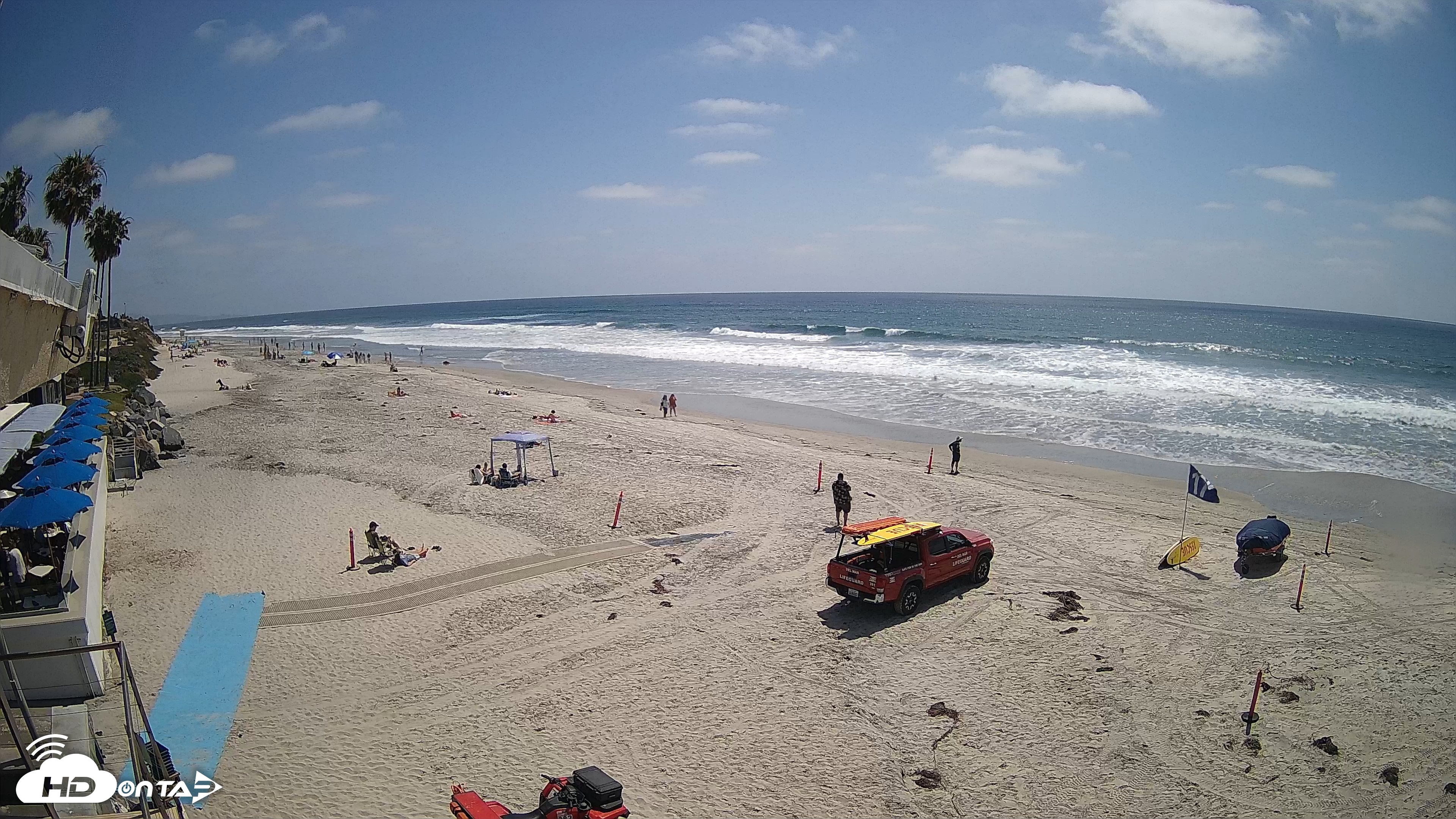 Snapshot of 17th St. Del Mar Beach - 4K SW Live Webcam taken May 21, 2026, 2:37pm PDT