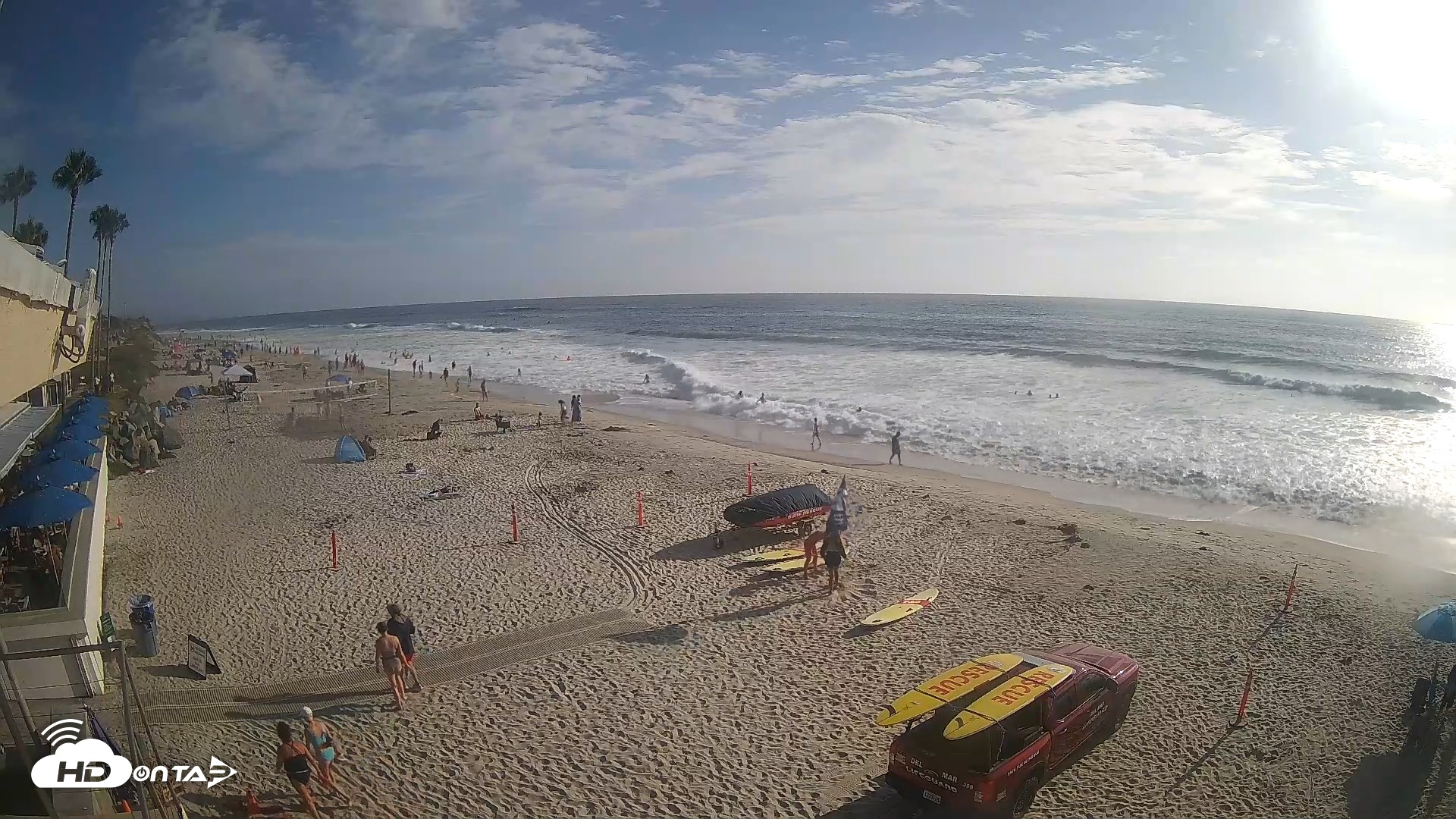 Snapshot of 17th St. Del Mar Beach - 4K SW Live Webcam taken Jul 24, 2026, 5:53pm PDT