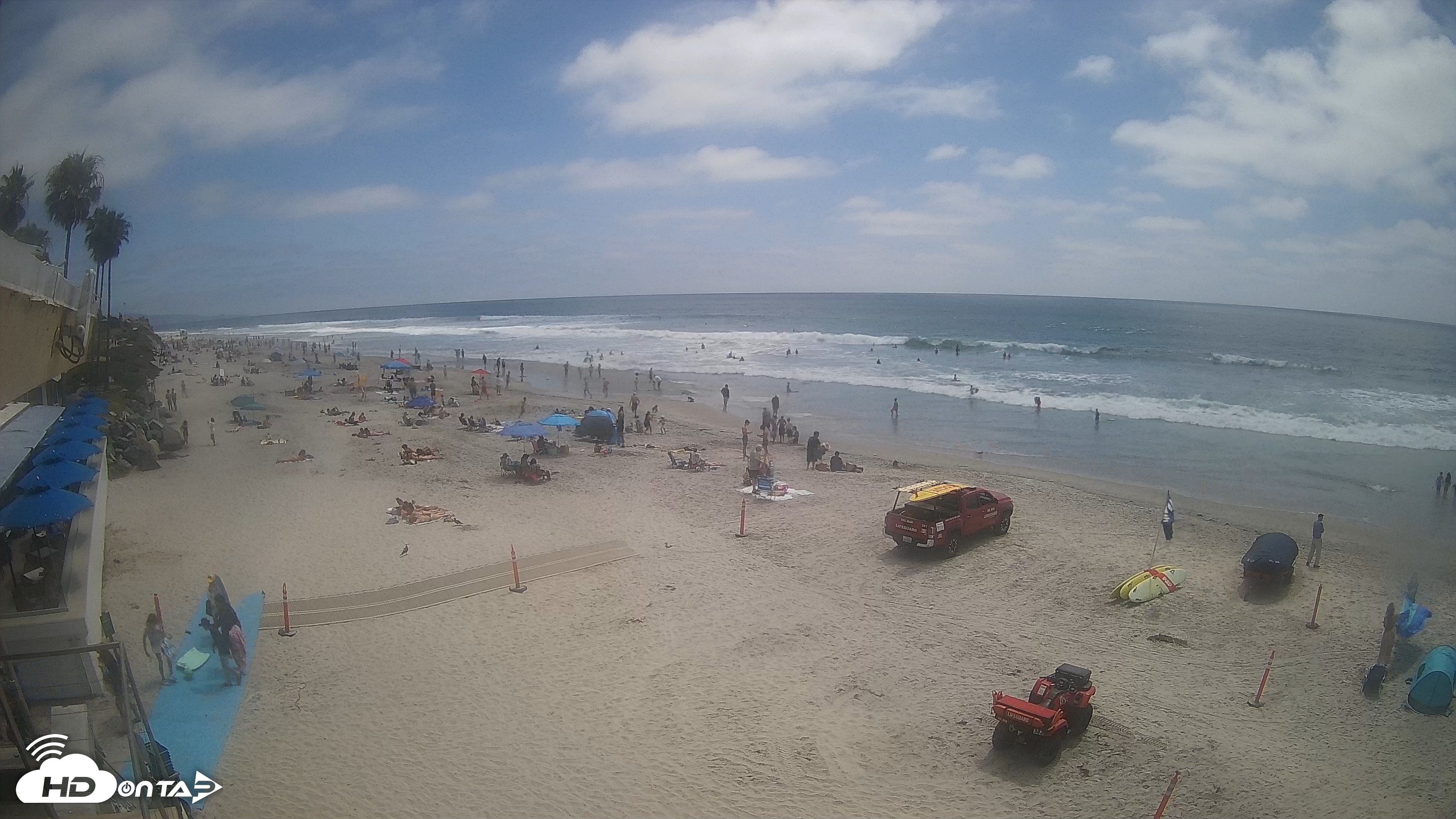 Snapshot of 17th St. Del Mar Beach - 4K SW Live Webcam taken Jun 10, 2026, 2:35pm PDT