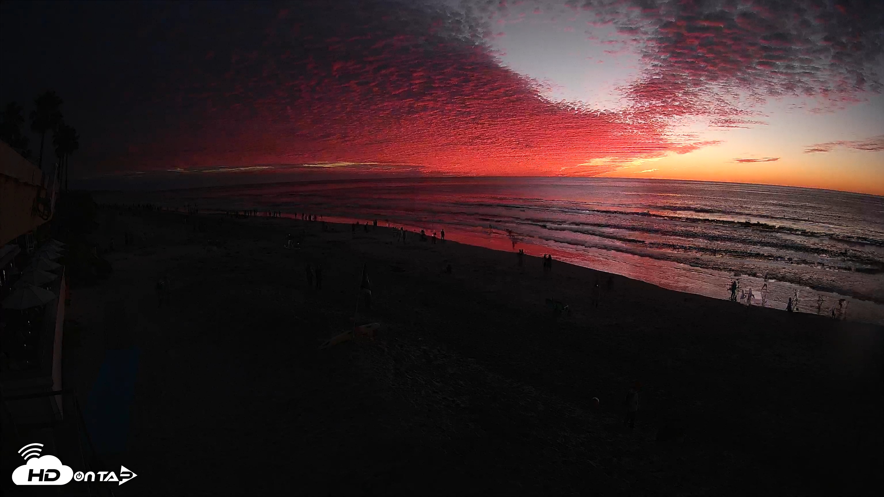 Snapshot of 17th St. Del Mar Beach - 4K SW Live Webcam taken Dec 29, 2025, 5:06pm PST