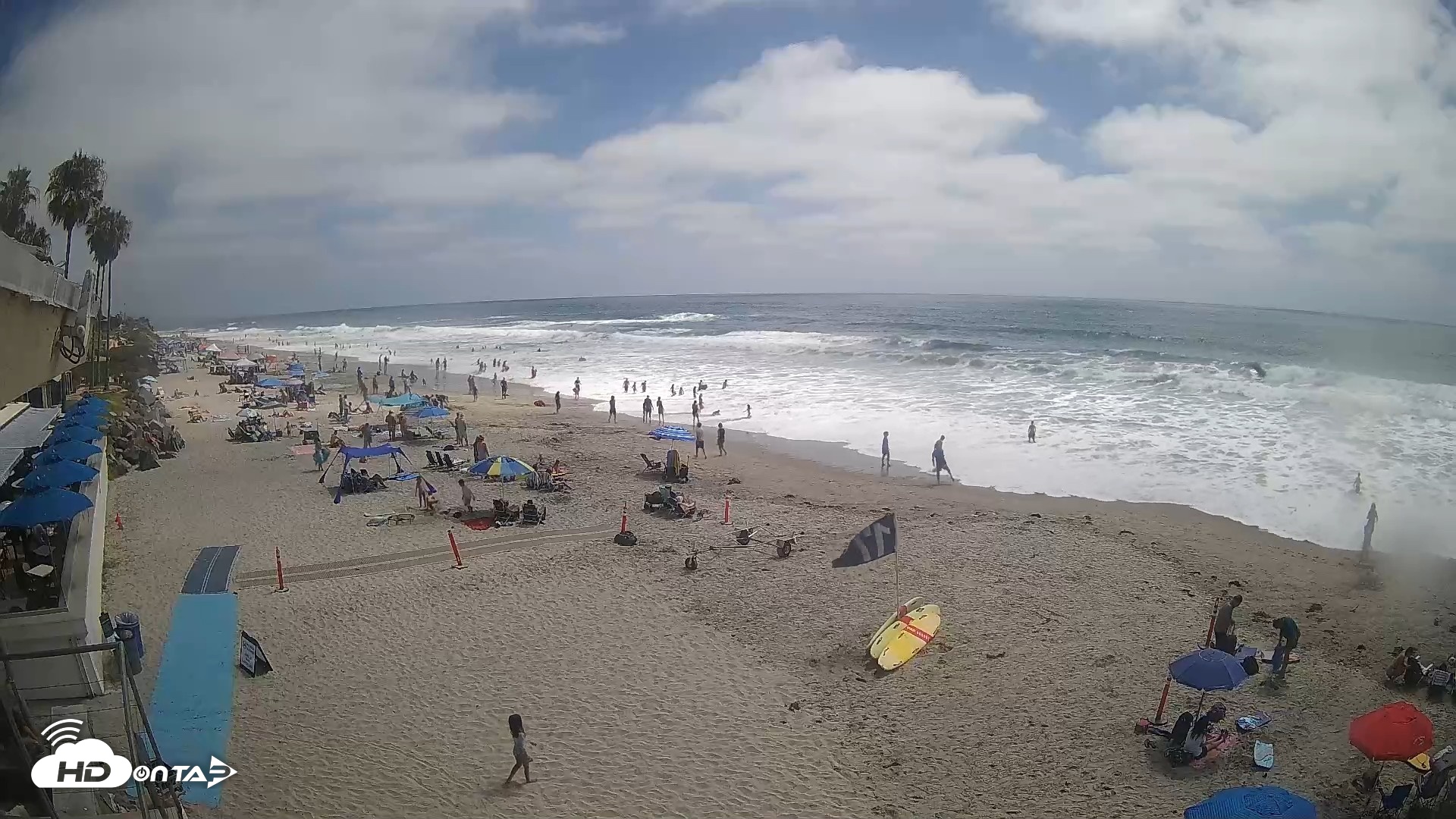 Snapshot of 17th St. Del Mar Beach - 4K SW Live Webcam taken Jul 8, 2026, 3:02pm PDT