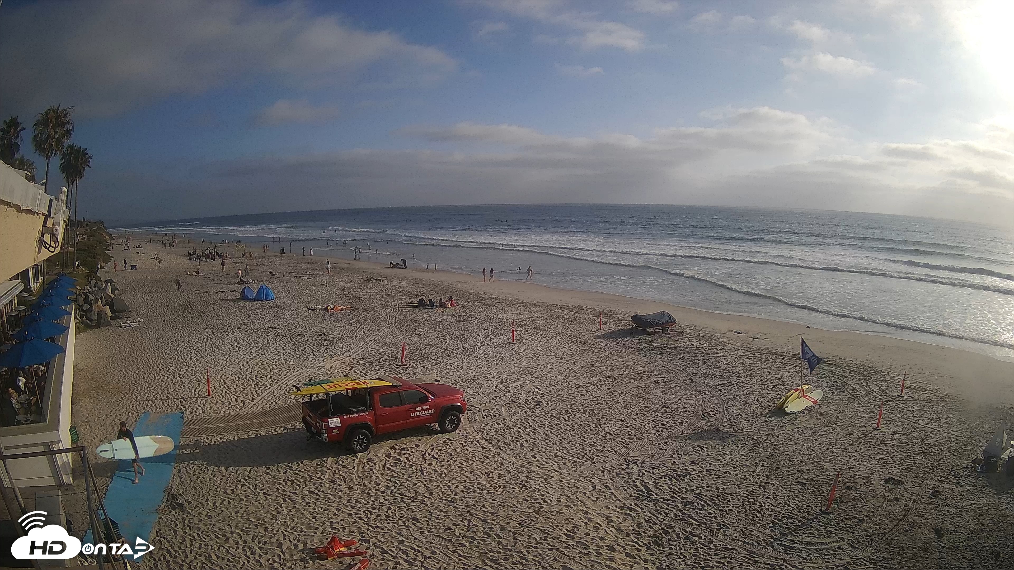 Snapshot of 17th St. Del Mar Beach - 4K SW Live Webcam taken Jun 4, 2026, 6:15pm PDT