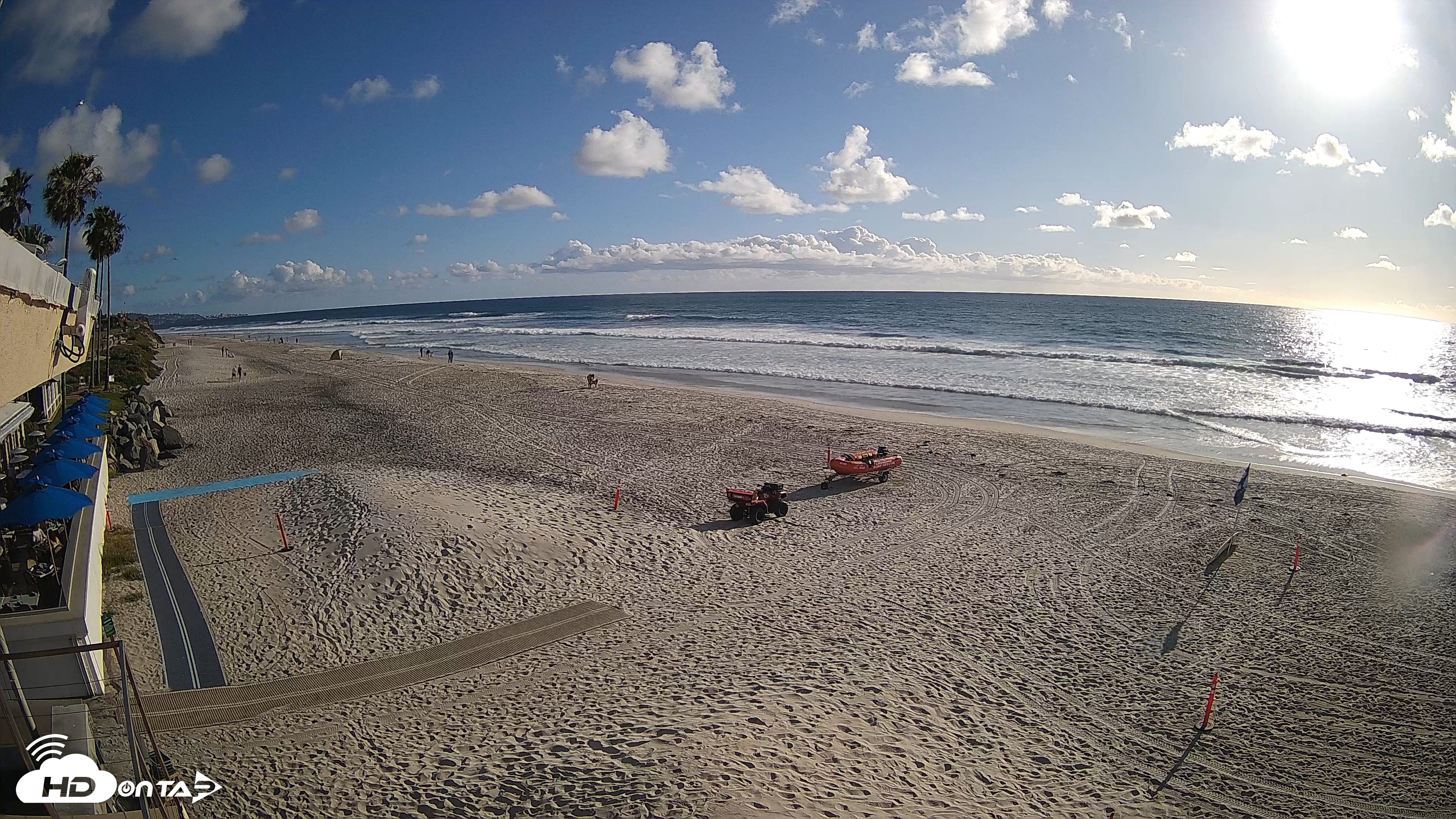 Snapshot of 17th St. Del Mar Beach - 4K SW Live Webcam taken Apr 13, 2026, 5:36pm PDT