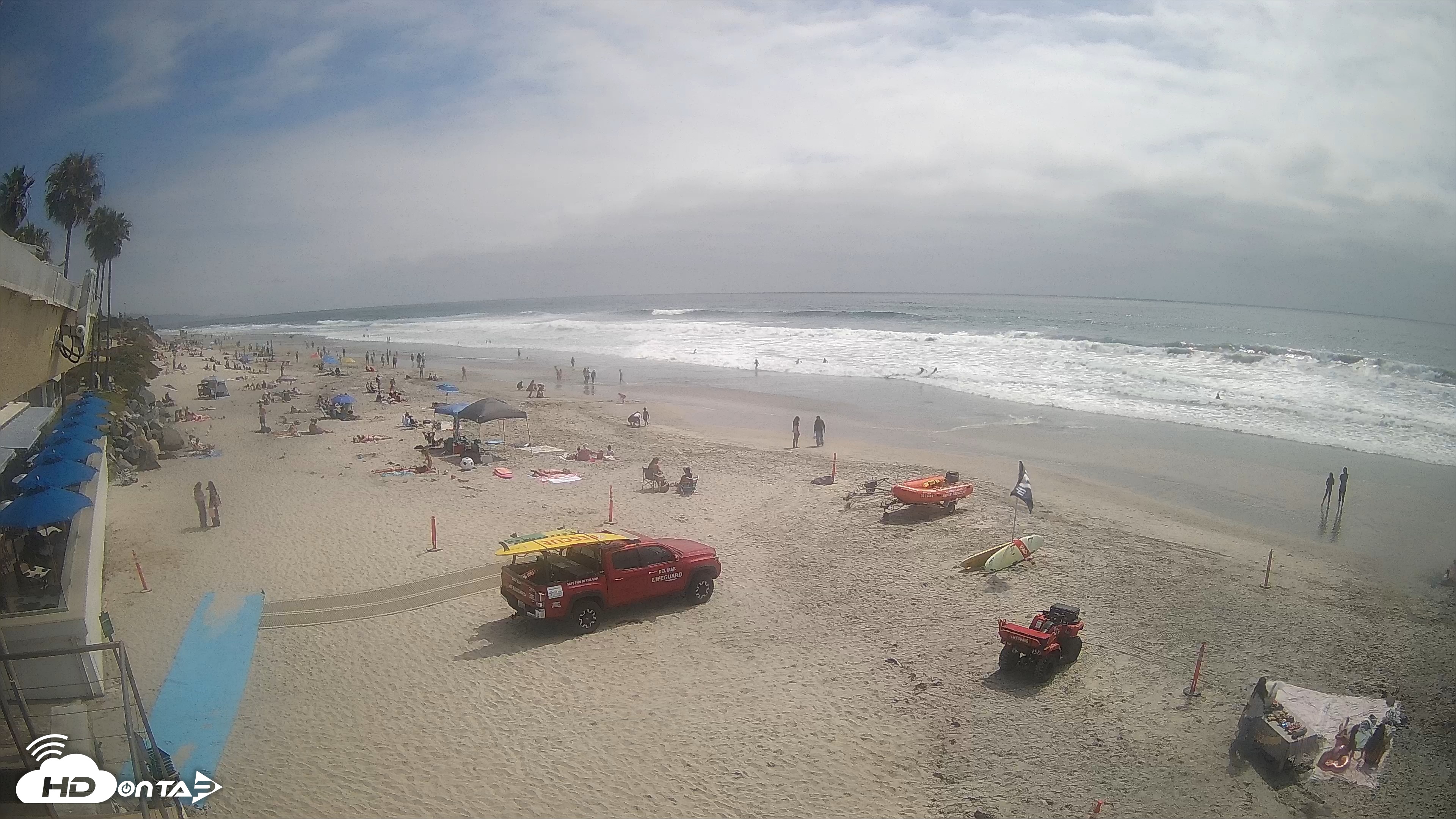 Snapshot of 17th St. Del Mar Beach - 4K SW Live Webcam taken Jun 5, 2026, 3:11pm PDT