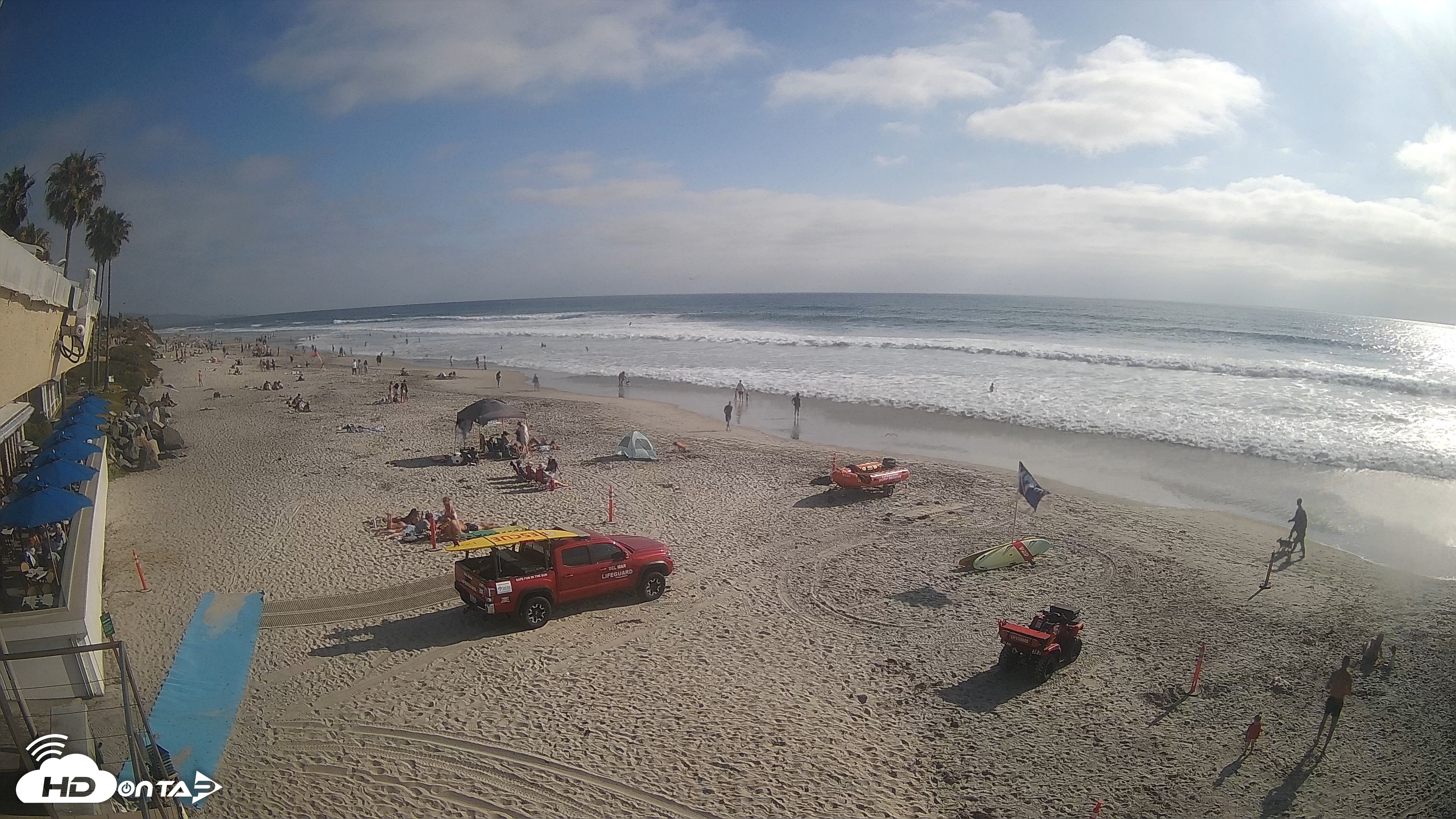 Snapshot of 17th St. Del Mar Beach - 4K SW Live Webcam taken Jun 5, 2026, 5:22pm PDT