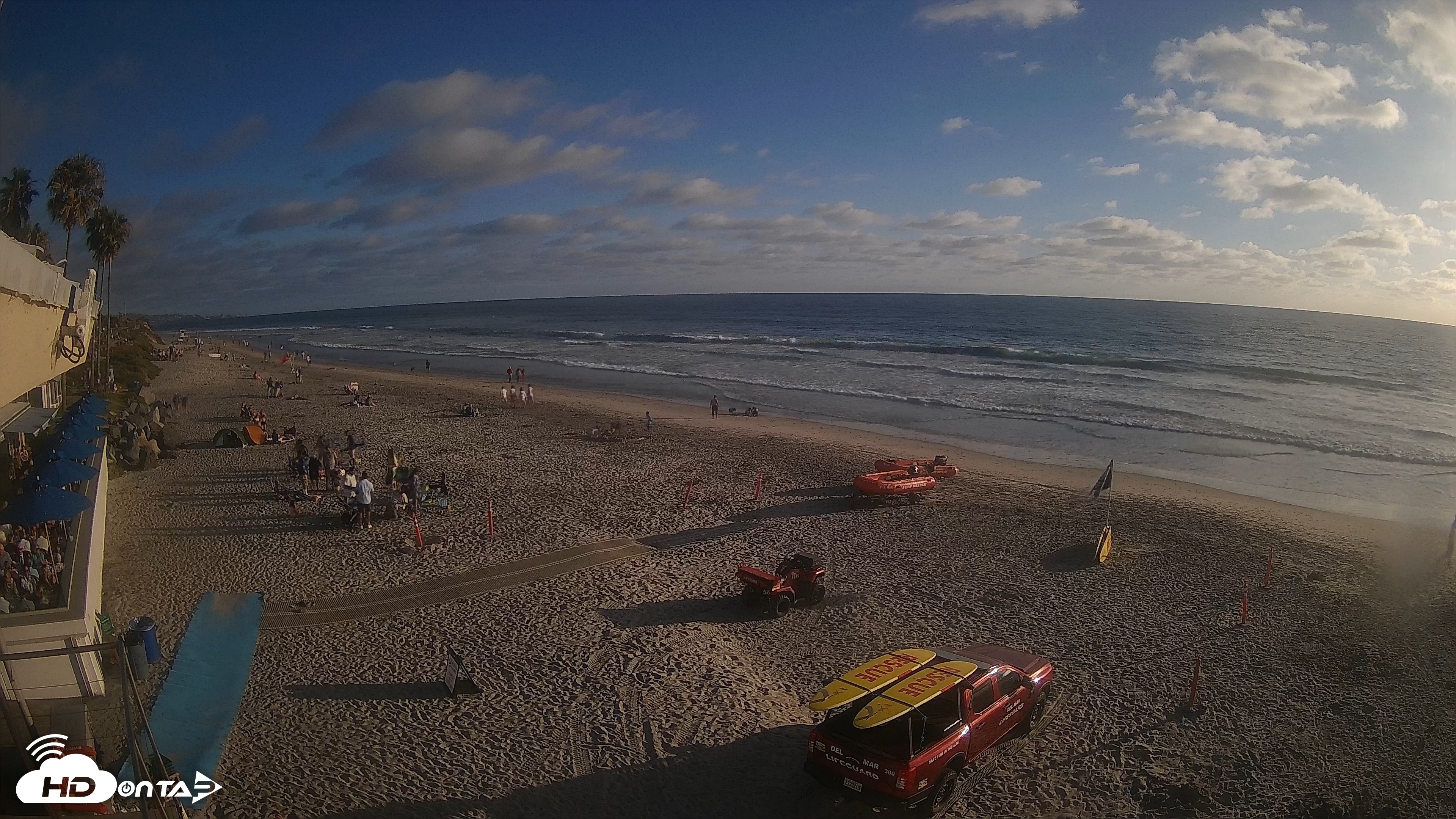 Snapshot of 17th St. Del Mar Beach - 4K SW Live Webcam taken Jun 20, 2026, 6:58pm PDT