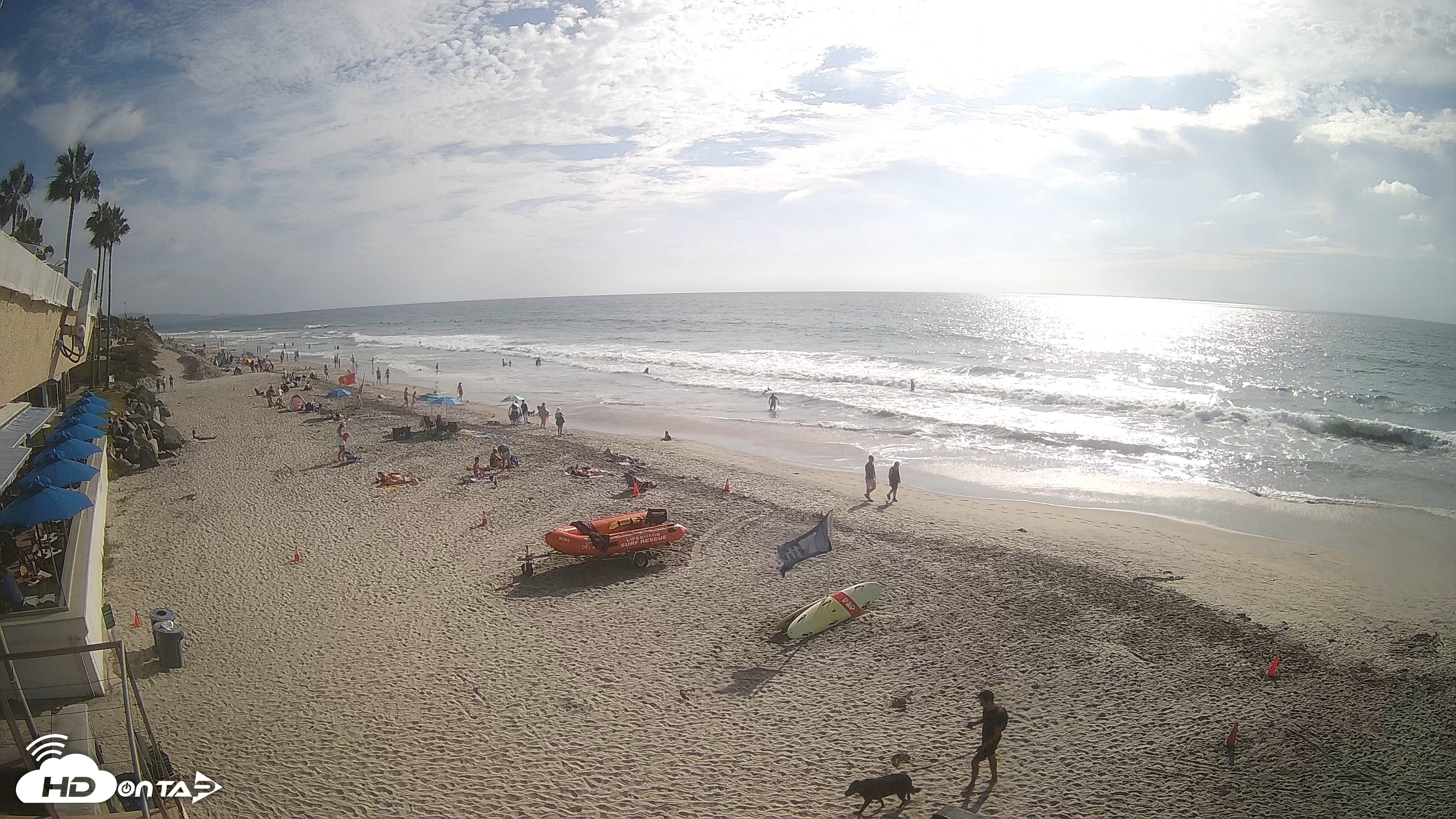 Snapshot of 17th St. Del Mar Beach - 4K SW Live Webcam taken Sep 20, 2026, 4:05pm PDT
