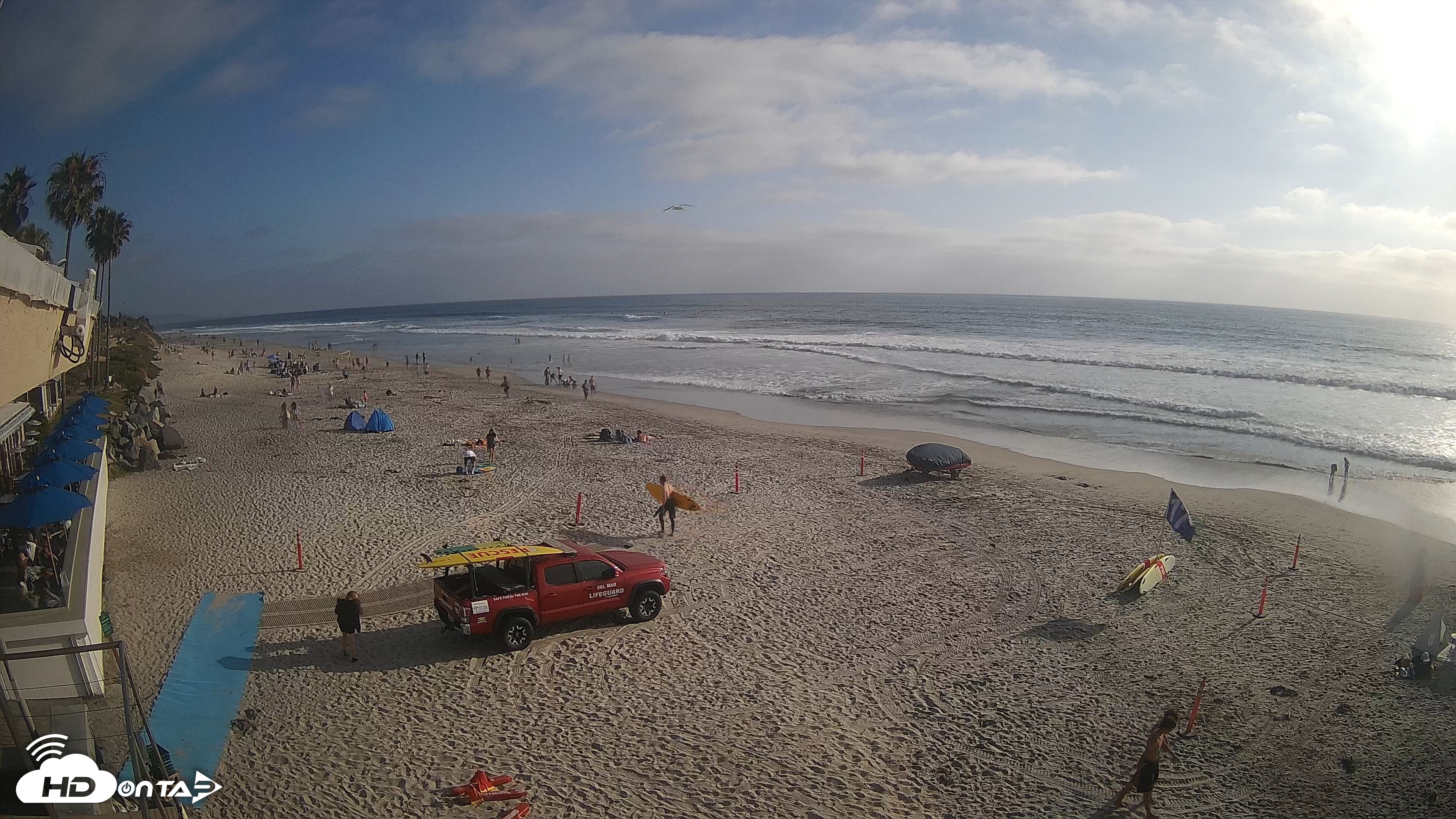 Snapshot of 17th St. Del Mar Beach - 4K SW Live Webcam taken Jun 4, 2026, 6:00pm PDT