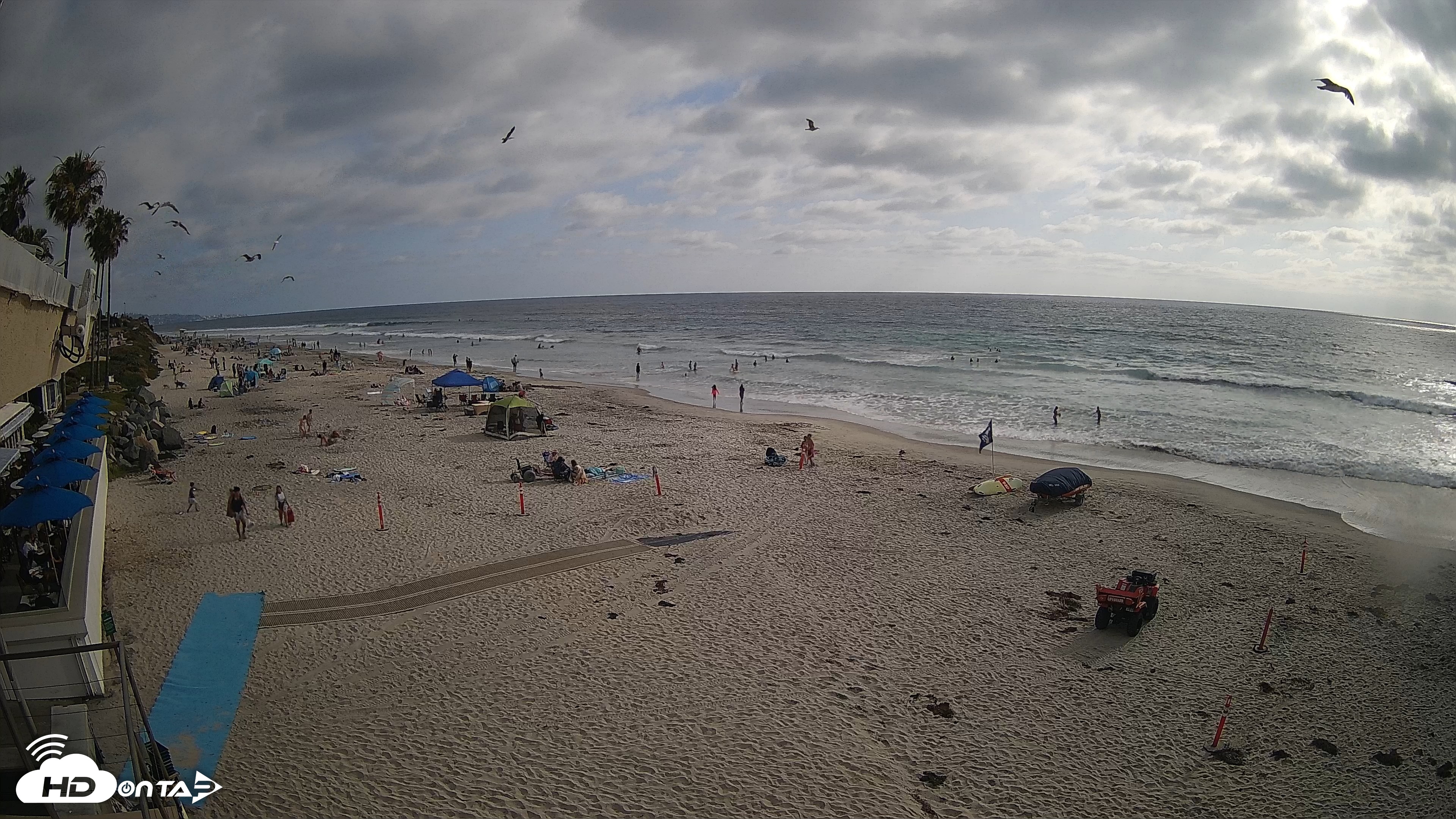 Snapshot of 17th St. Del Mar Beach - 4K SW Live Webcam taken May 23, 2026, 5:24pm PDT