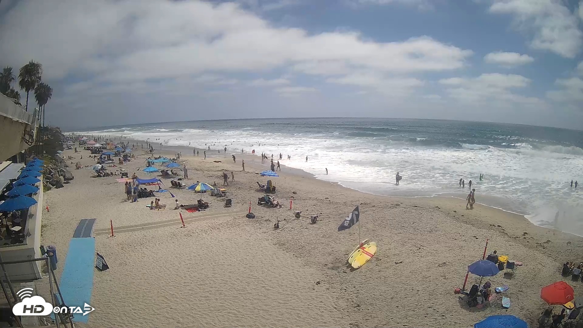 Snapshot of 17th St. Del Mar Beach - 4K SW Live Webcam taken Jul 8, 2026, 2:53pm PDT
