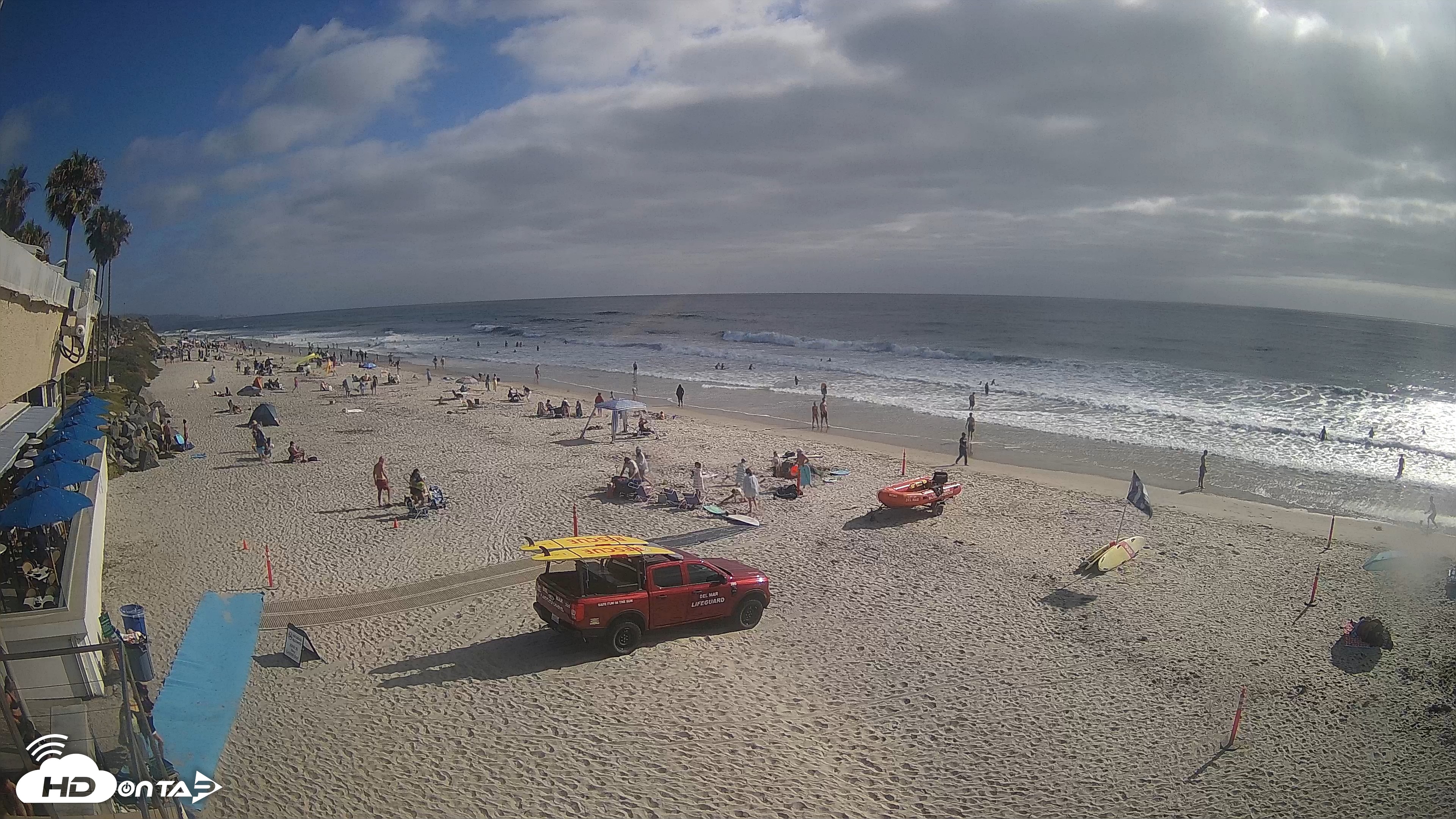 Snapshot of 17th St. Del Mar Beach - 4K SW Live Webcam taken Jun 28, 2026, 5:15pm PDT