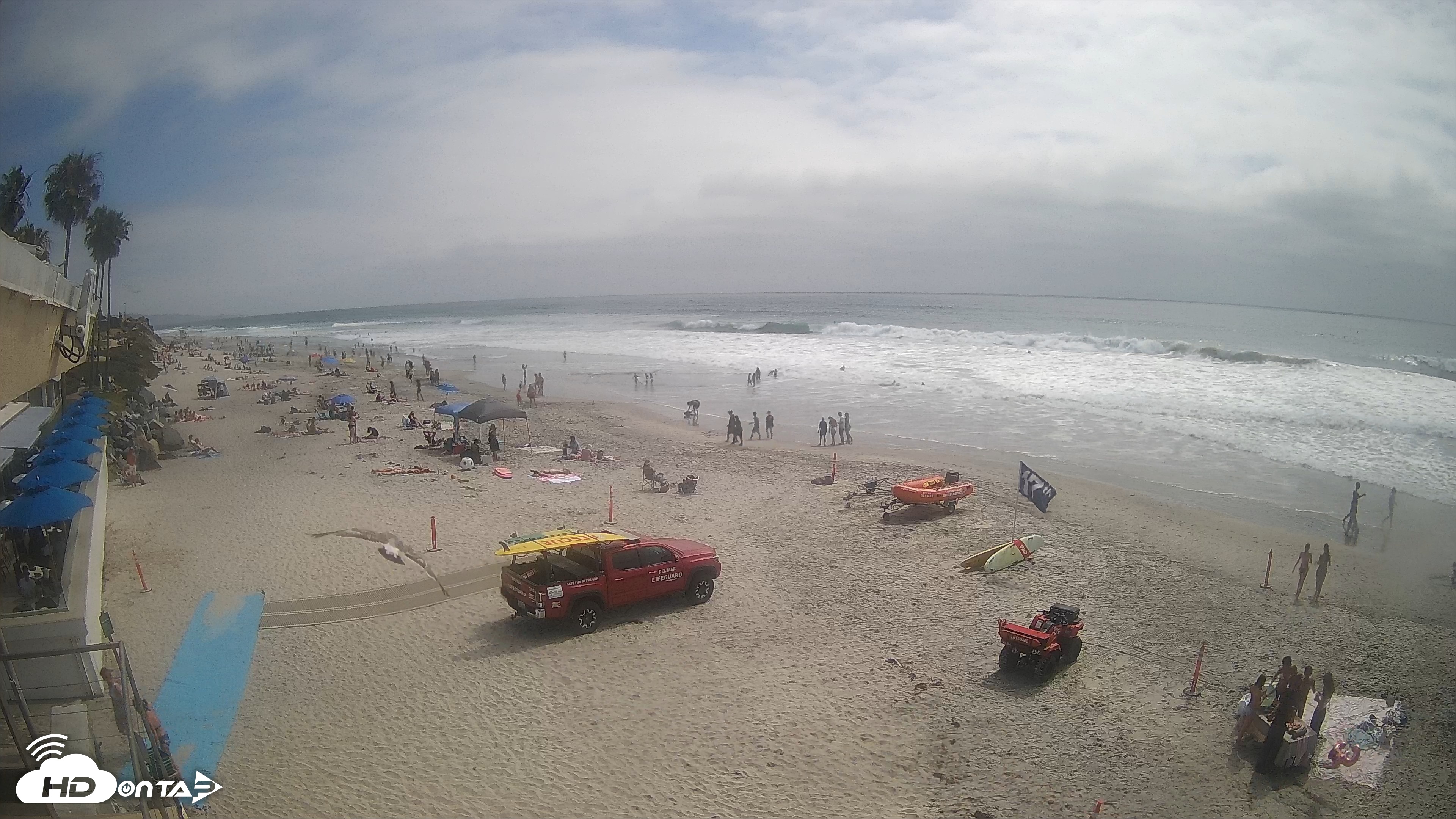 Snapshot of 17th St. Del Mar Beach - 4K SW Live Webcam taken Jun 5, 2026, 3:13pm PDT