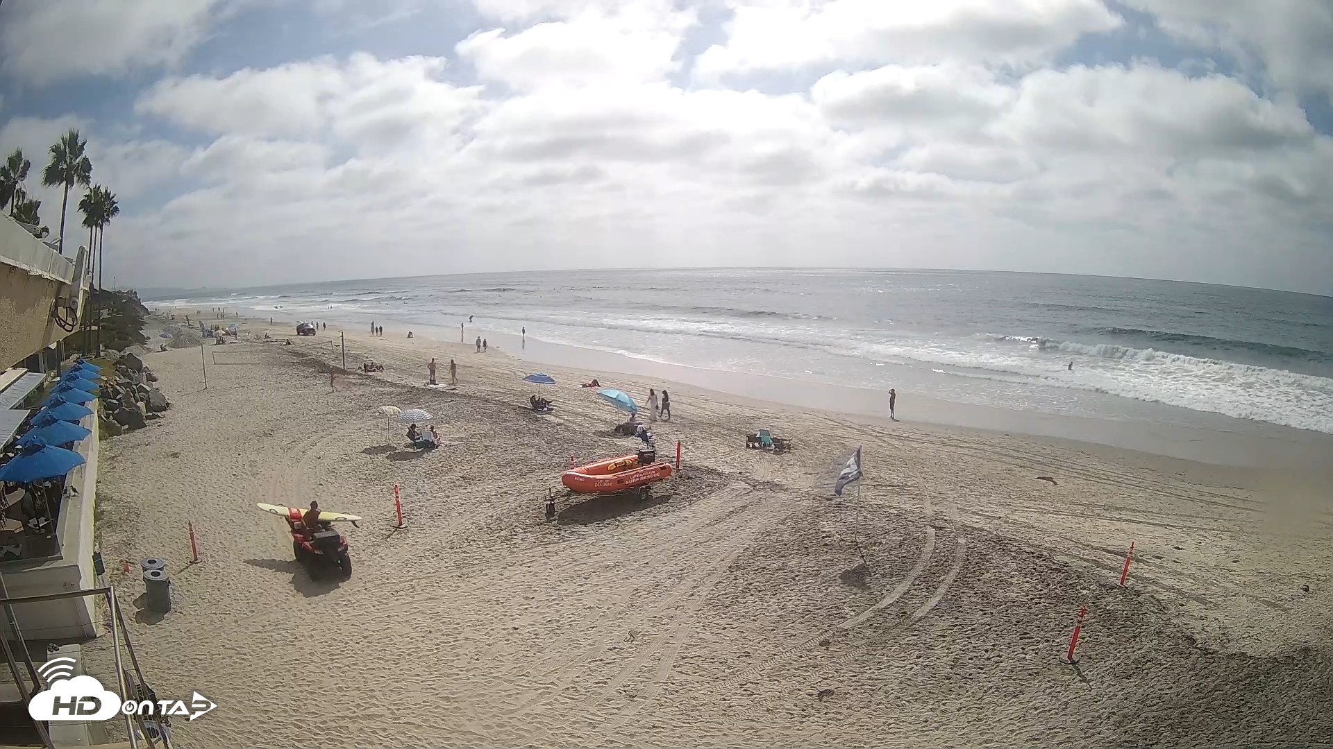 Snapshot of 17th St. Del Mar Beach - 4K SW Live Webcam taken Sep 23, 2026, 2:33pm PDT