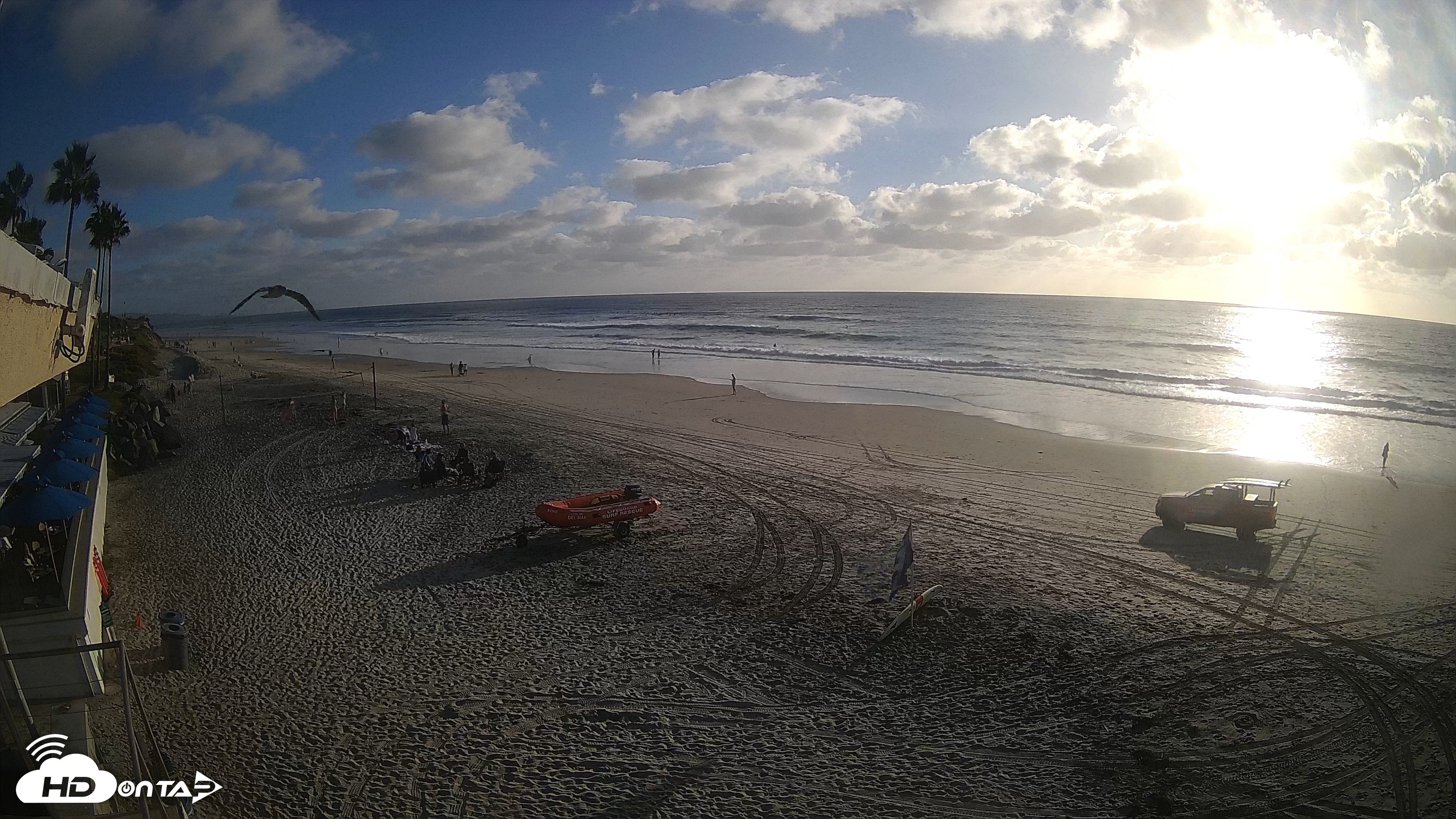 Snapshot of 17th St. Del Mar Beach - 4K SW Live Webcam taken Sep 28, 2026, 5:39pm PDT