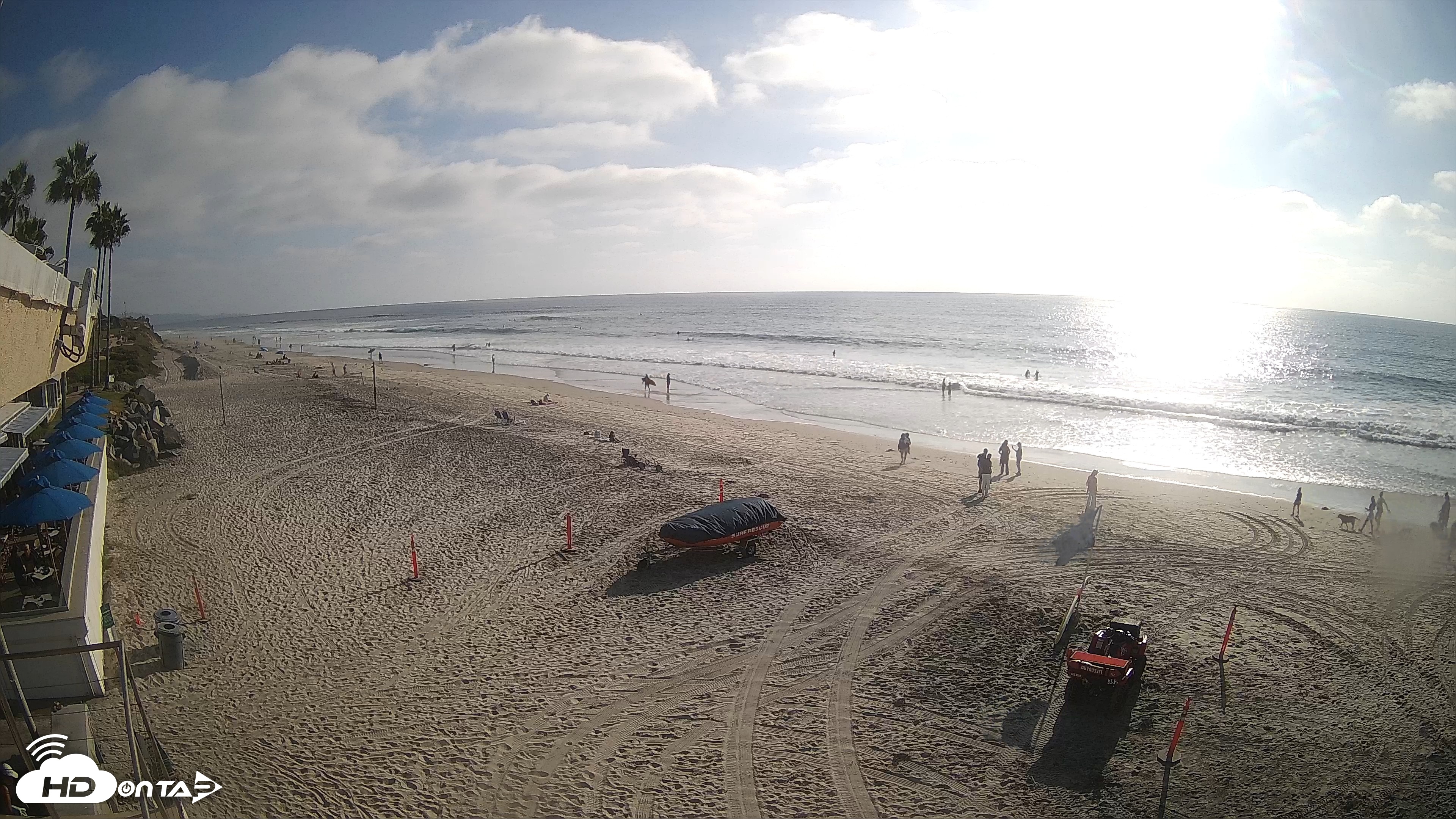Snapshot of 17th St. Del Mar Beach - 4K SW Live Webcam taken Sep 24, 2026, 4:39pm PDT