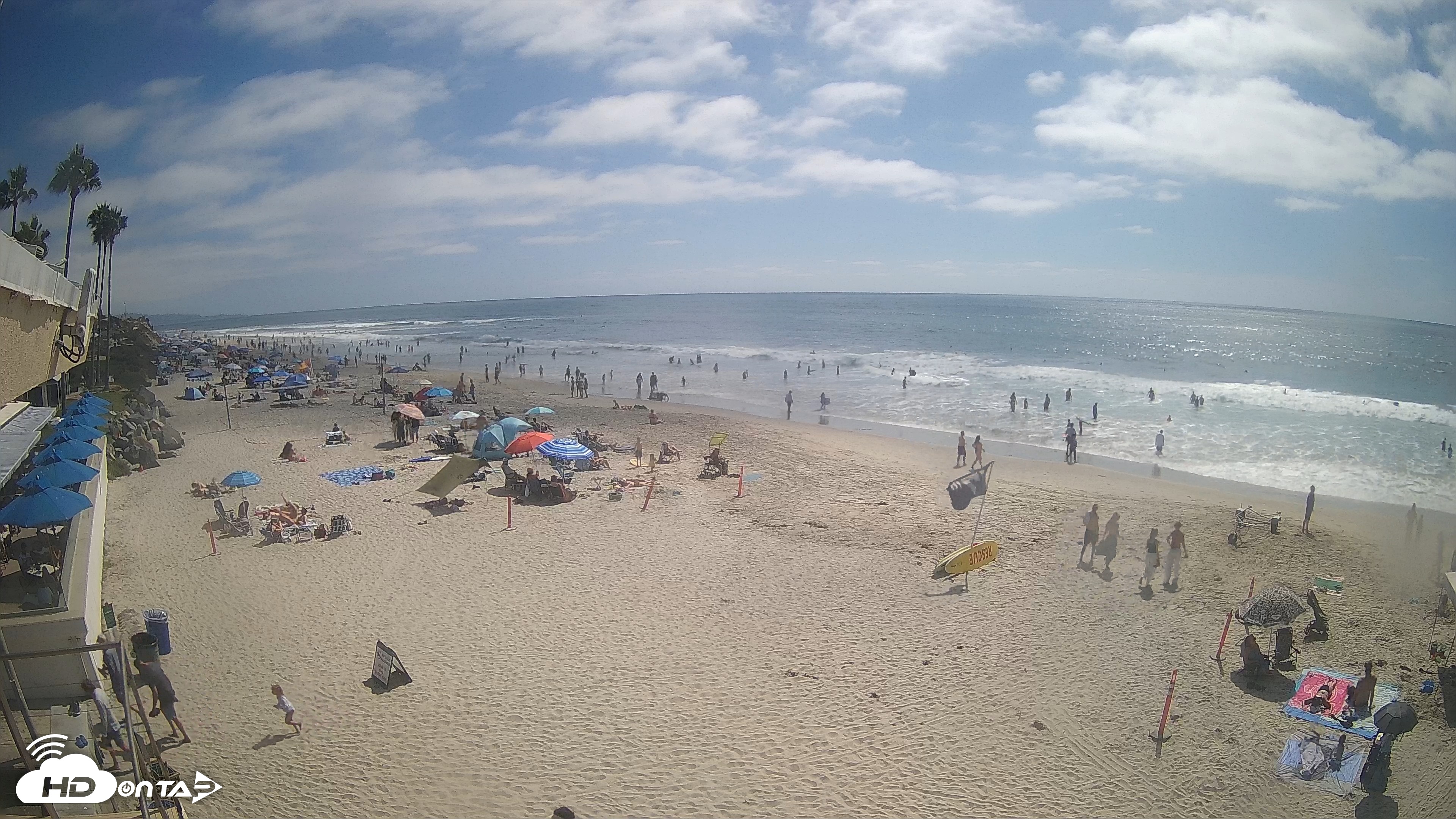 Snapshot of 17th St. Del Mar Beach - 4K SW Live Webcam taken Aug 16, 2026, 3:22pm PDT