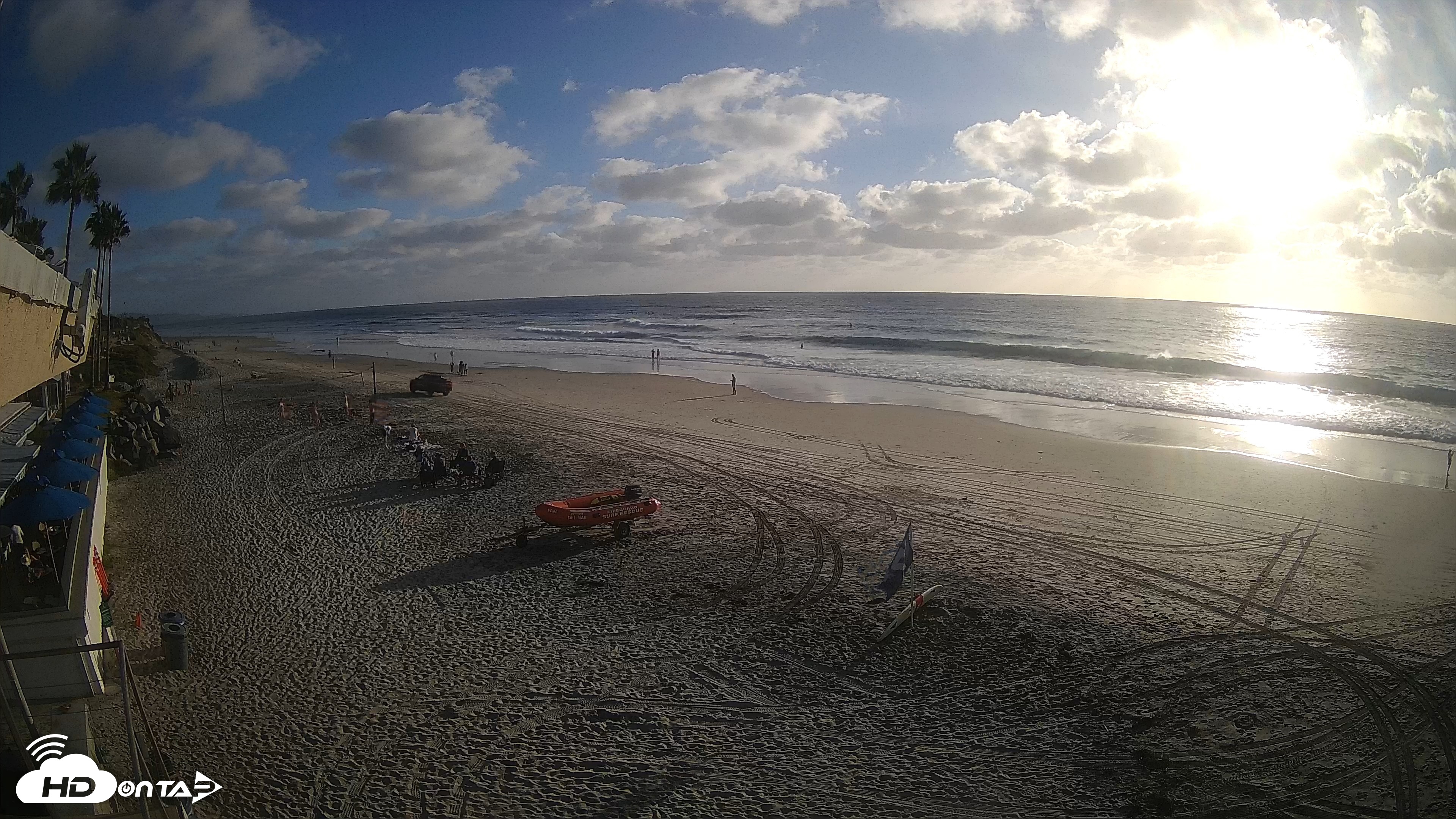 Snapshot of 17th St. Del Mar Beach - 4K SW Live Webcam taken Sep 28, 2026, 5:39pm PDT