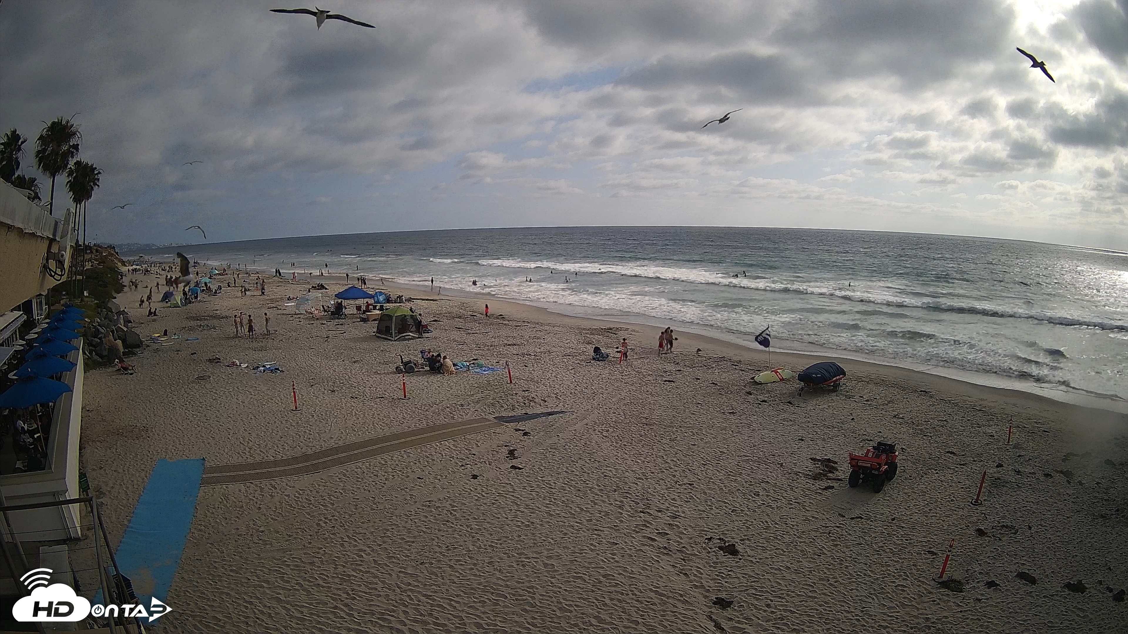 Snapshot of 17th St. Del Mar Beach - 4K SW Live Webcam taken May 23, 2026, 5:23pm PDT