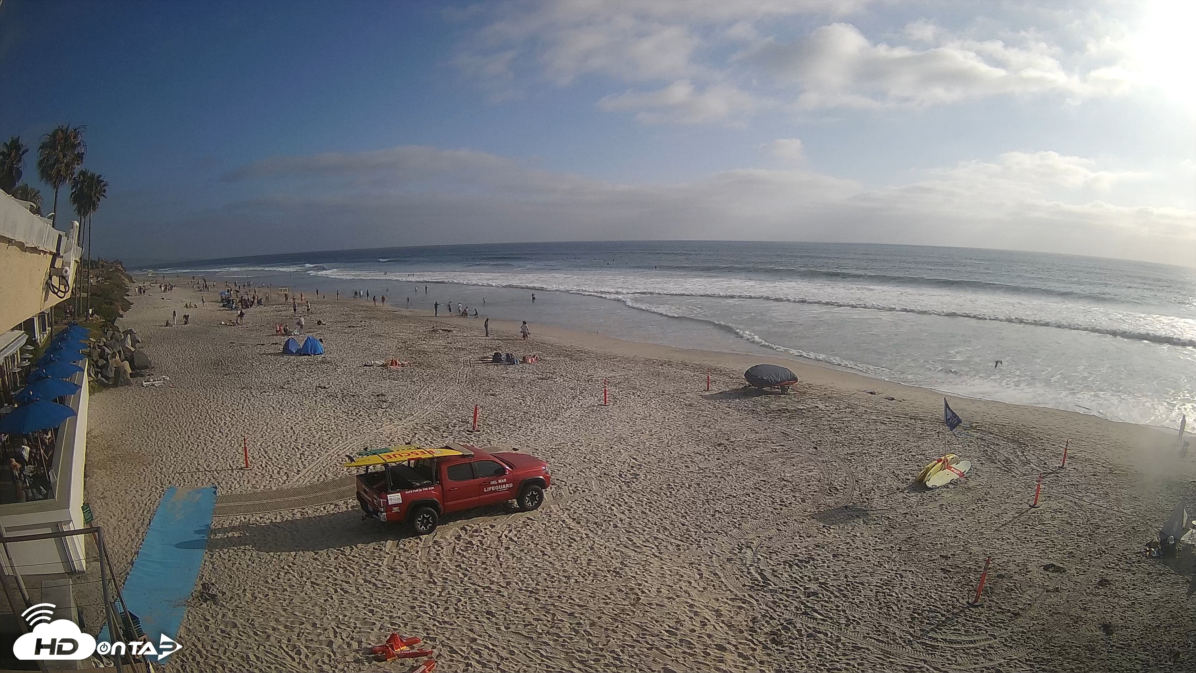 Snapshot of 17th St. Del Mar Beach - 4K SW Live Webcam taken Jun 4, 2026, 6:10pm PDT